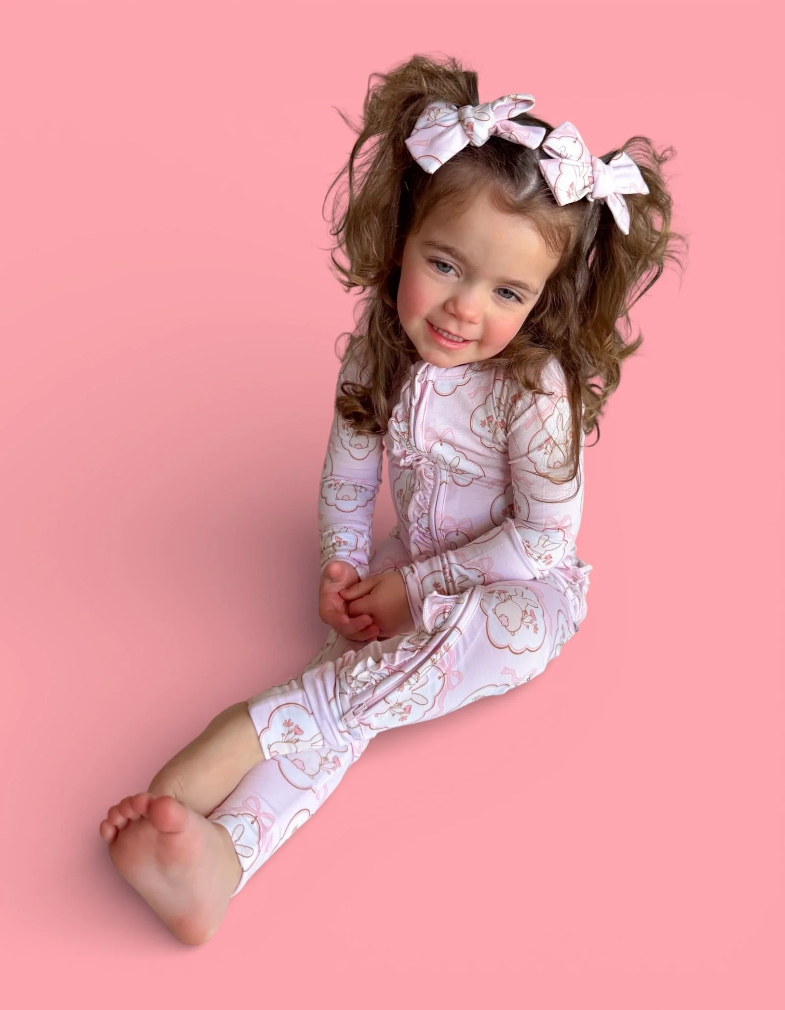 BUNNY BOW BLOSSOMS DREAM RUFFLE ROMPER - Image 8
