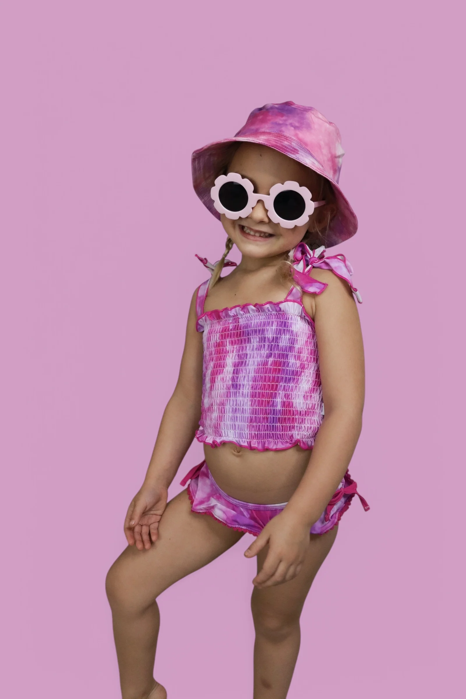 CANDY CLOUDS DREAM SMOCKED TWO PIECE SWIM SUIT - Image 6