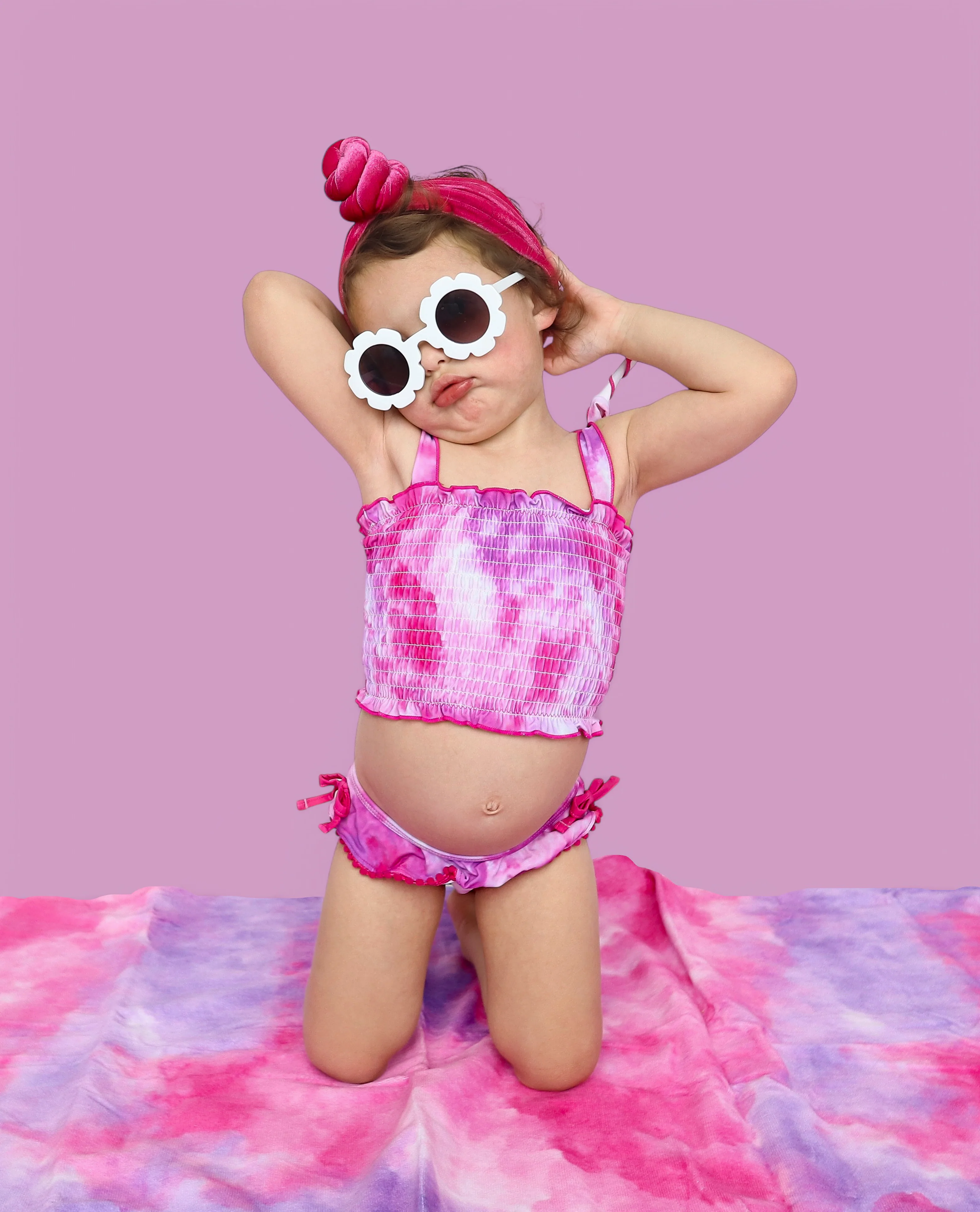 CANDY CLOUDS DREAM SMOCKED TWO PIECE SWIM SUIT - Image 9