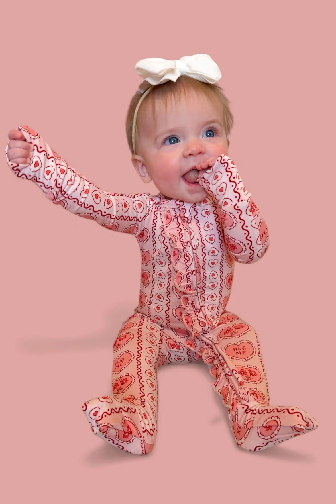 CANDY HEARTS DREAM RUFFLE ROMPER - Image 11