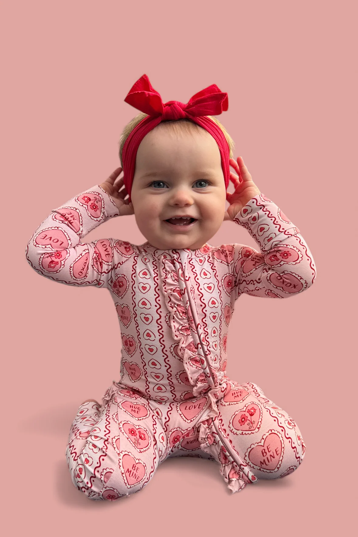 CANDY HEARTS DREAM RUFFLE ROMPER - Image 13
