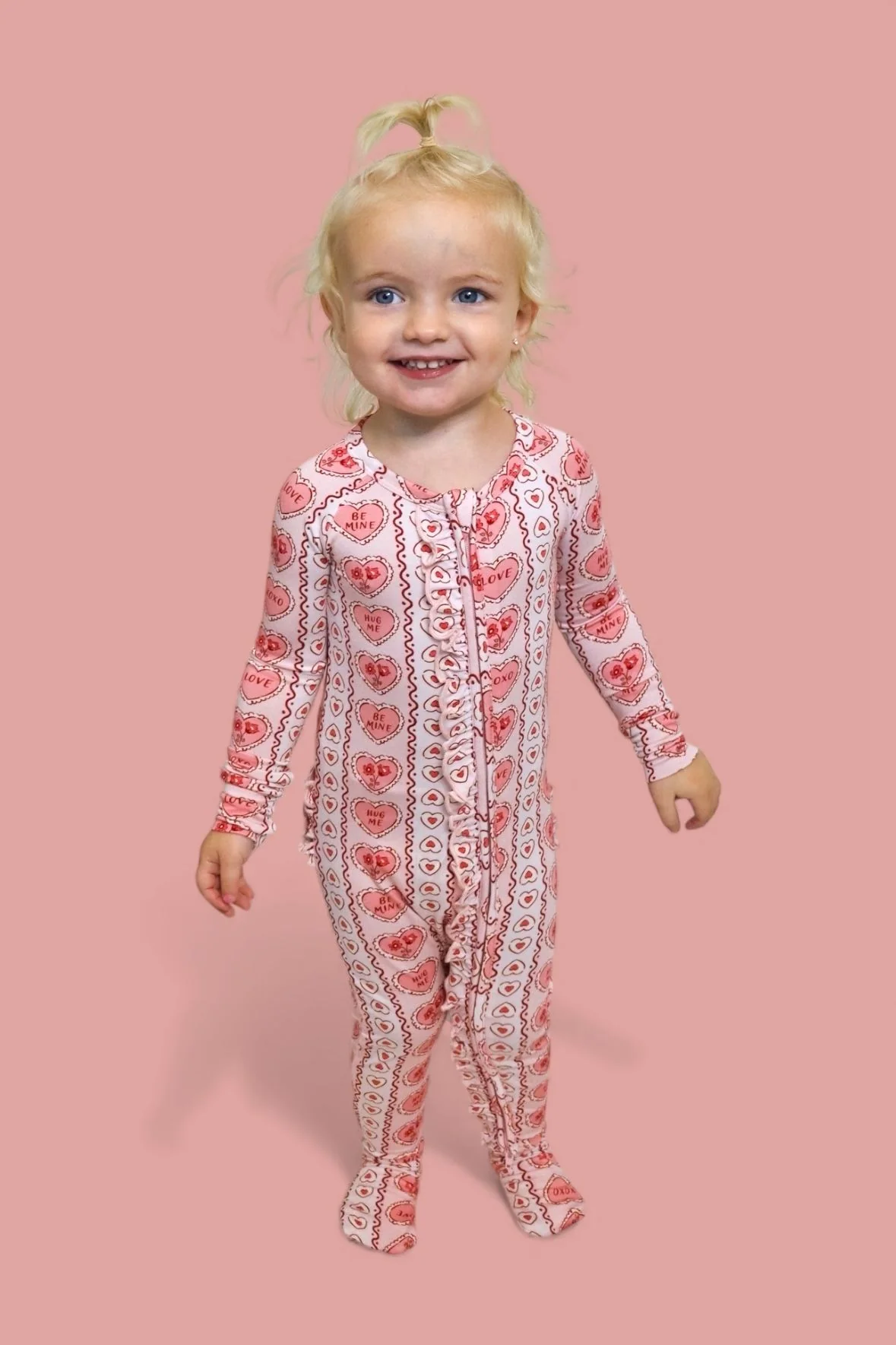 CANDY HEARTS DREAM RUFFLE ROMPER - Image 4