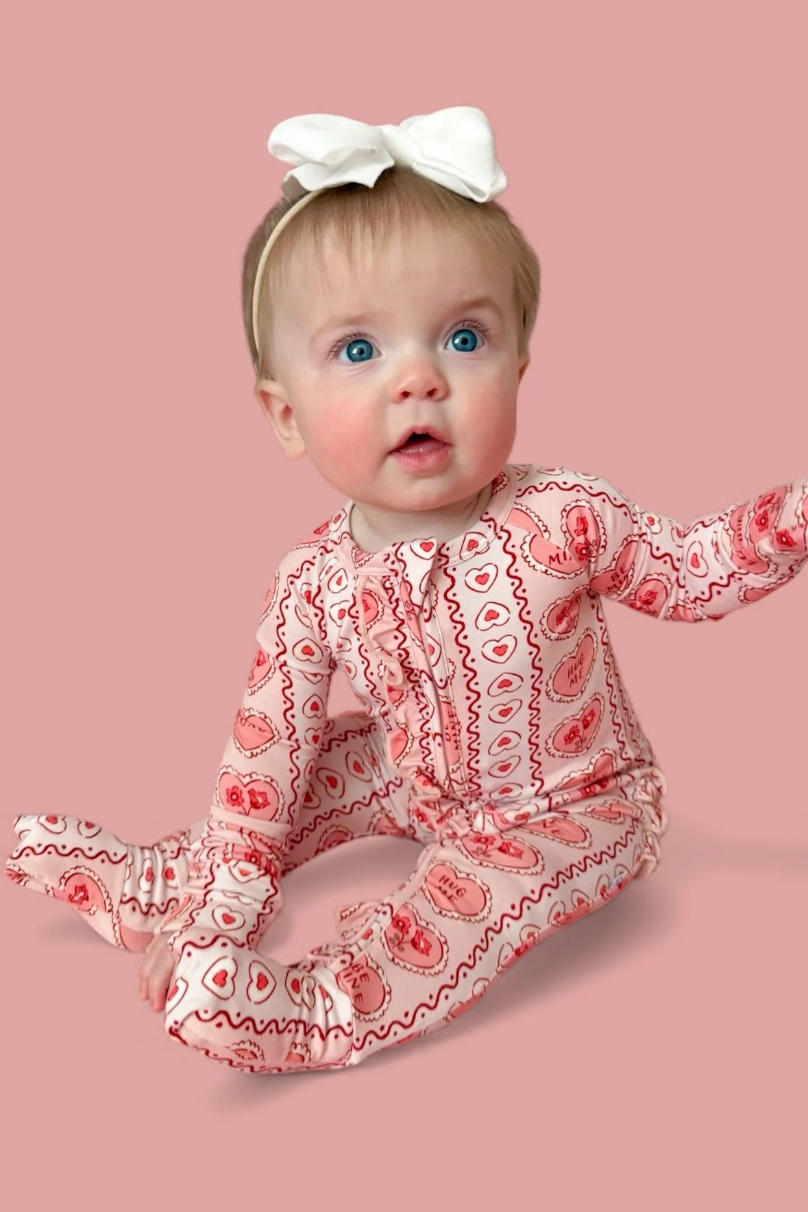 CANDY HEARTS DREAM RUFFLE ROMPER - Image 5