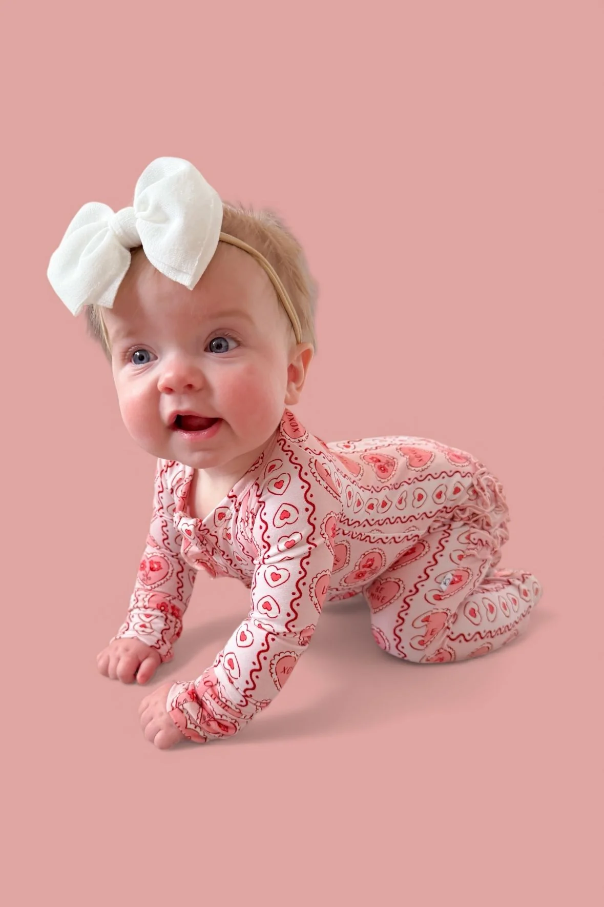 CANDY HEARTS DREAM RUFFLE ROMPER - Image 6