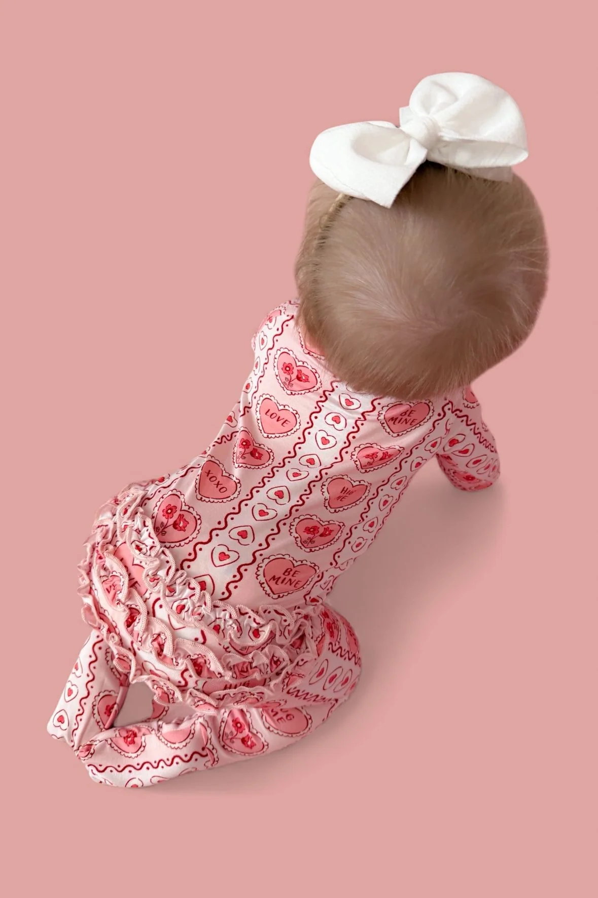 CANDY HEARTS DREAM RUFFLE ROMPER - Image 8