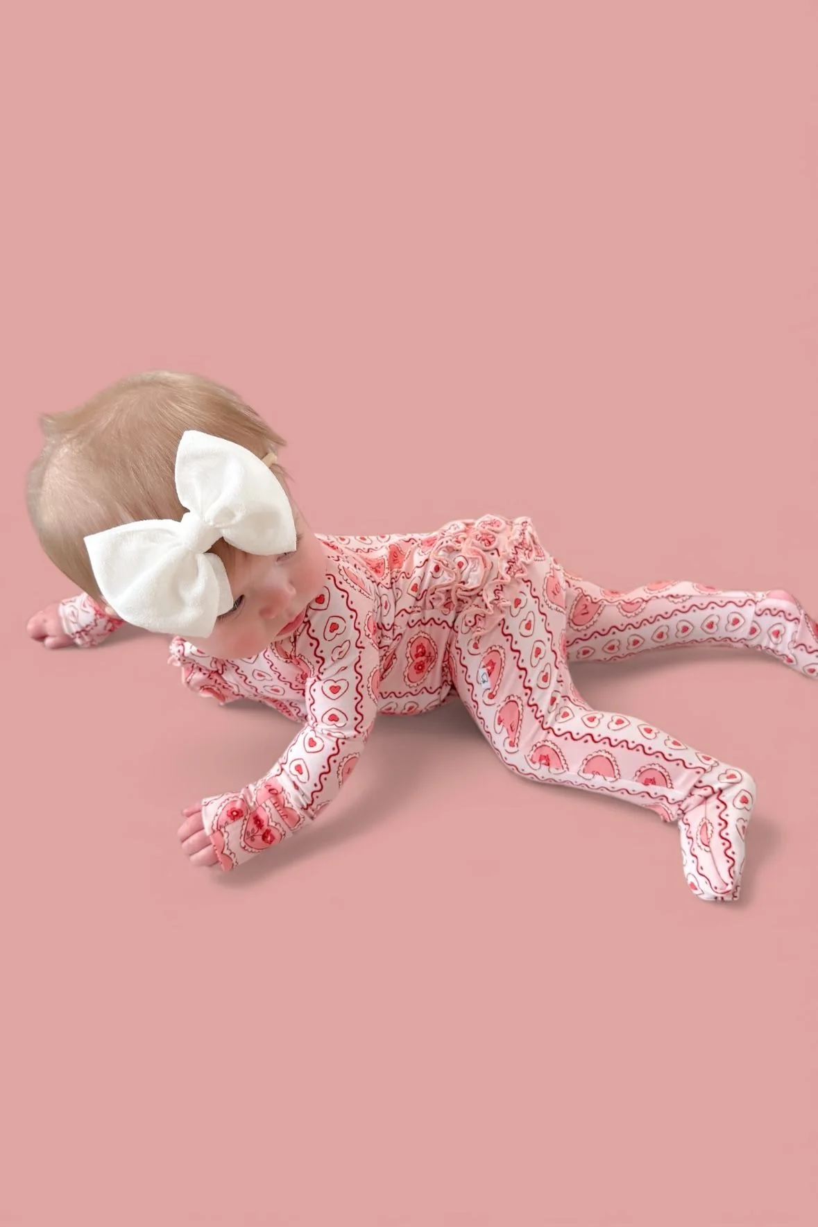 CANDY HEARTS DREAM RUFFLE ROMPER - Image 9
