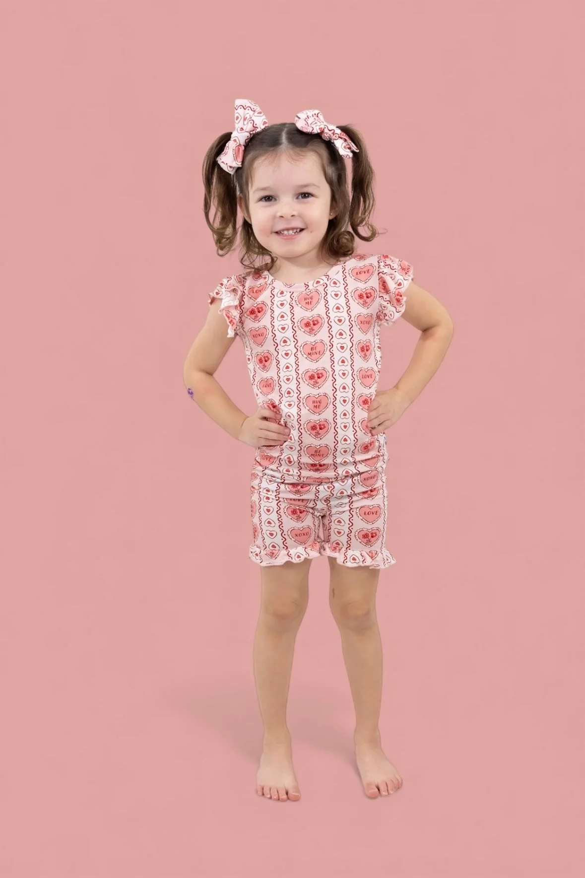 CANDY HEARTS DREAM RUFFLE SHORT SET - Image 10