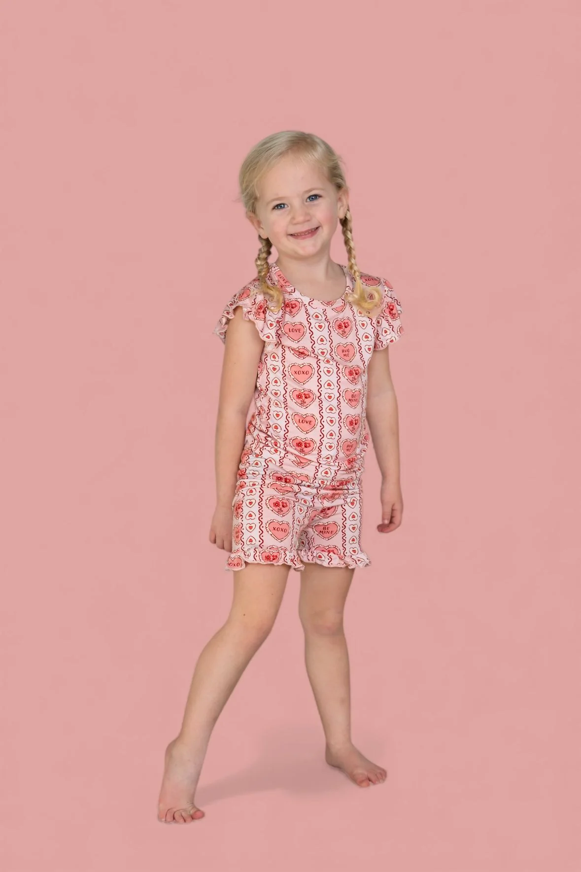 CANDY HEARTS DREAM RUFFLE SHORT SET - Image 11