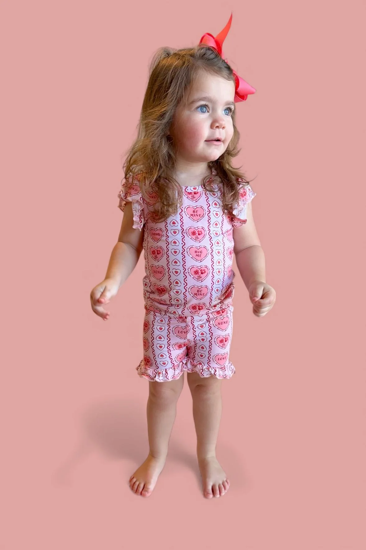 CANDY HEARTS DREAM RUFFLE SHORT SET - Image 12