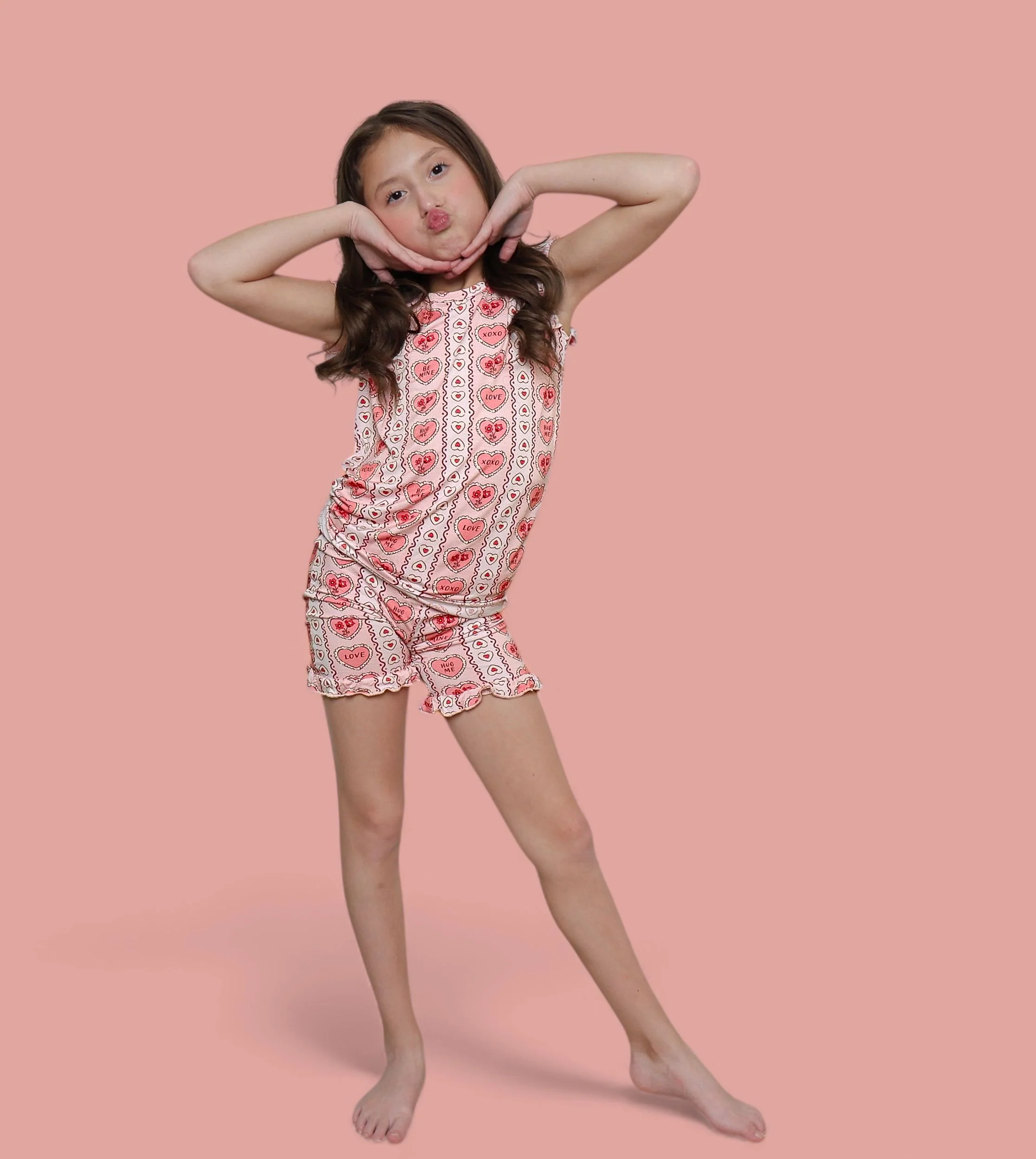 CANDY HEARTS DREAM RUFFLE SHORT SET - Image 13