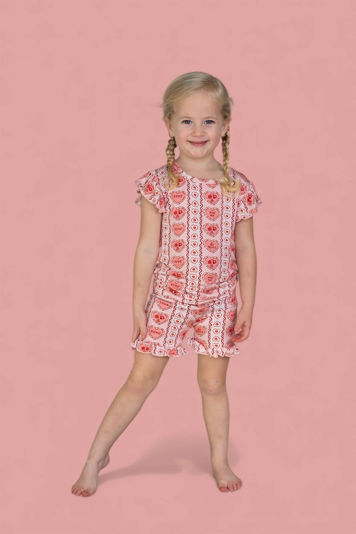 CANDY HEARTS DREAM RUFFLE SHORT SET - Image 16