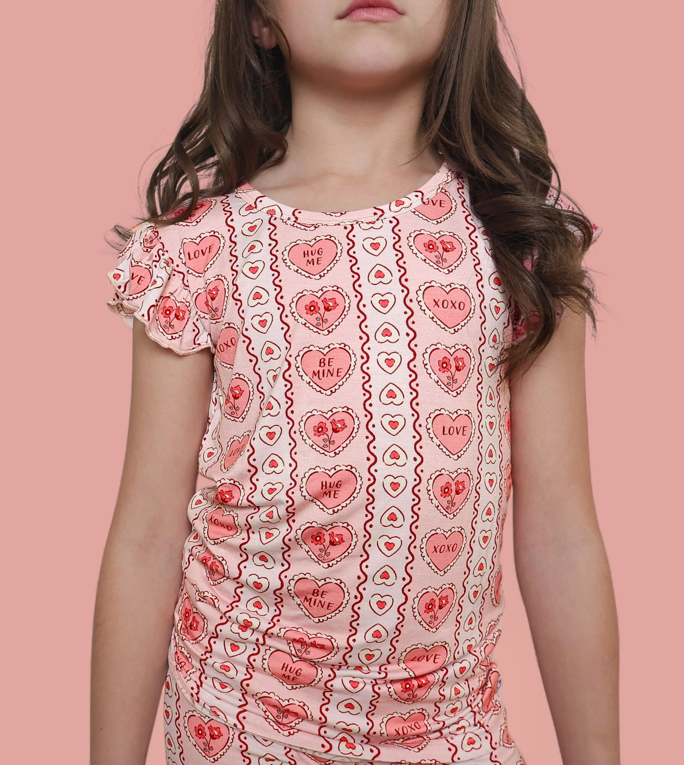 CANDY HEARTS DREAM RUFFLE SHORT SET - Image 4