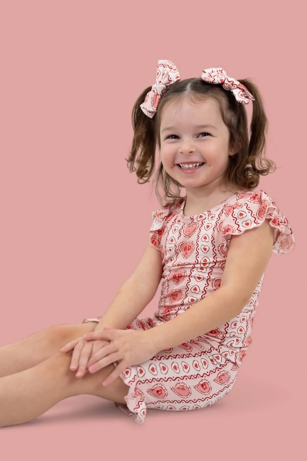 CANDY HEARTS DREAM RUFFLE SHORT SET - Image 5