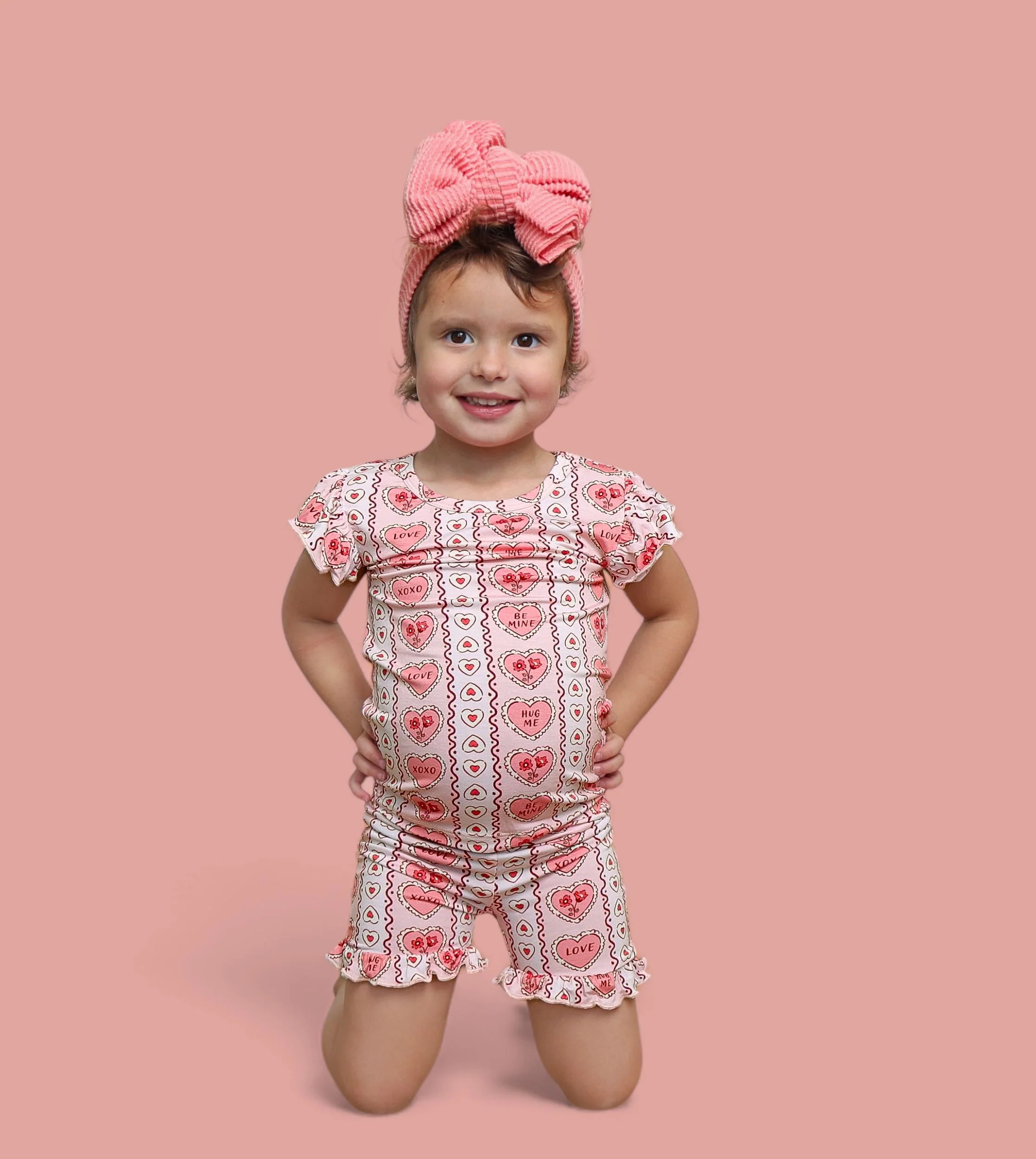 CANDY HEARTS DREAM RUFFLE SHORT SET - Image 6