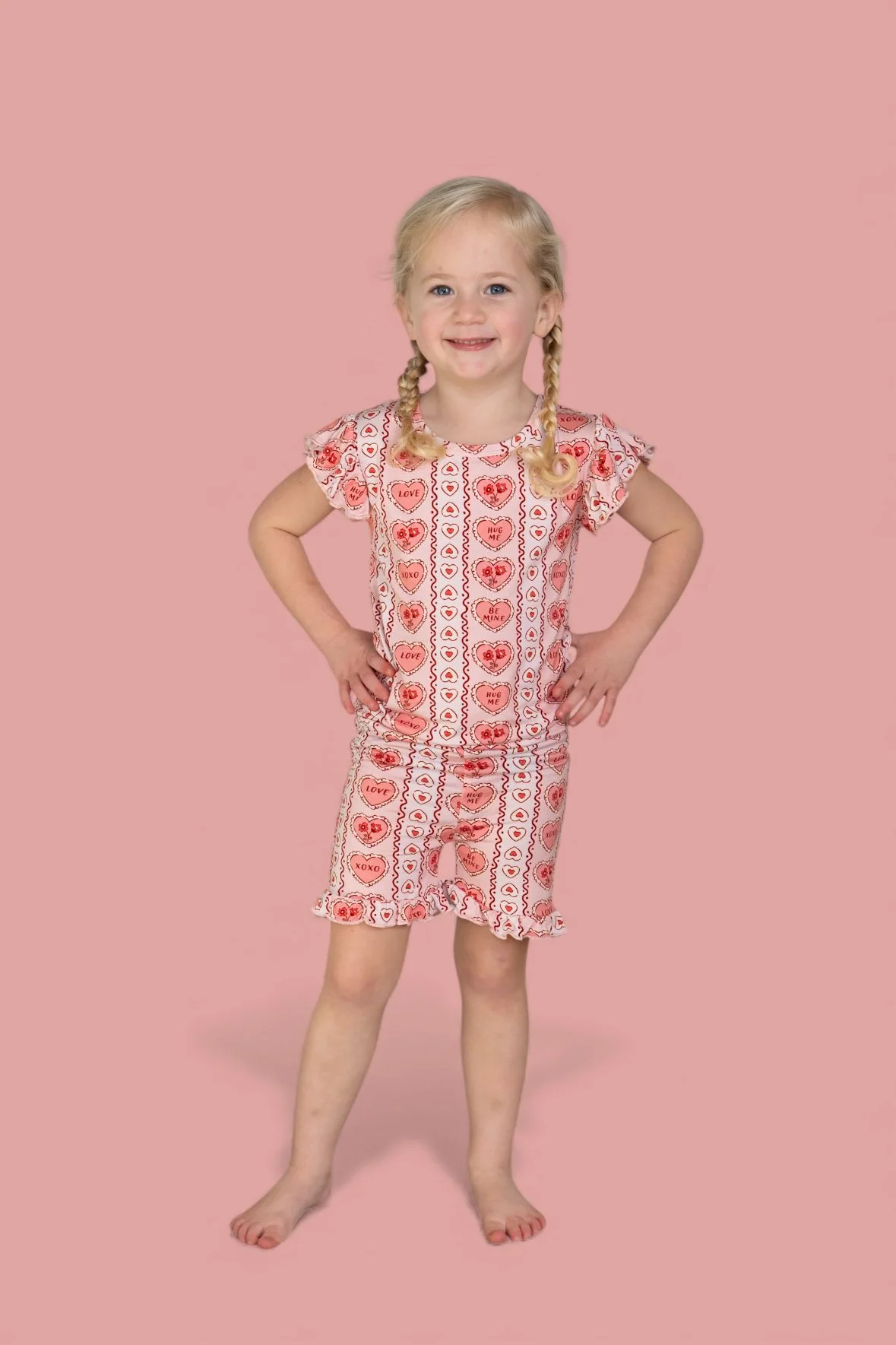 CANDY HEARTS DREAM RUFFLE SHORT SET - Image 7