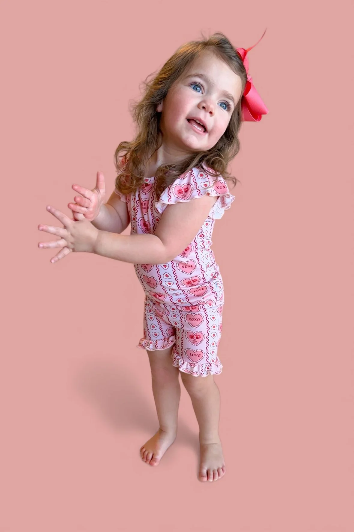 CANDY HEARTS DREAM RUFFLE SHORT SET - Image 9