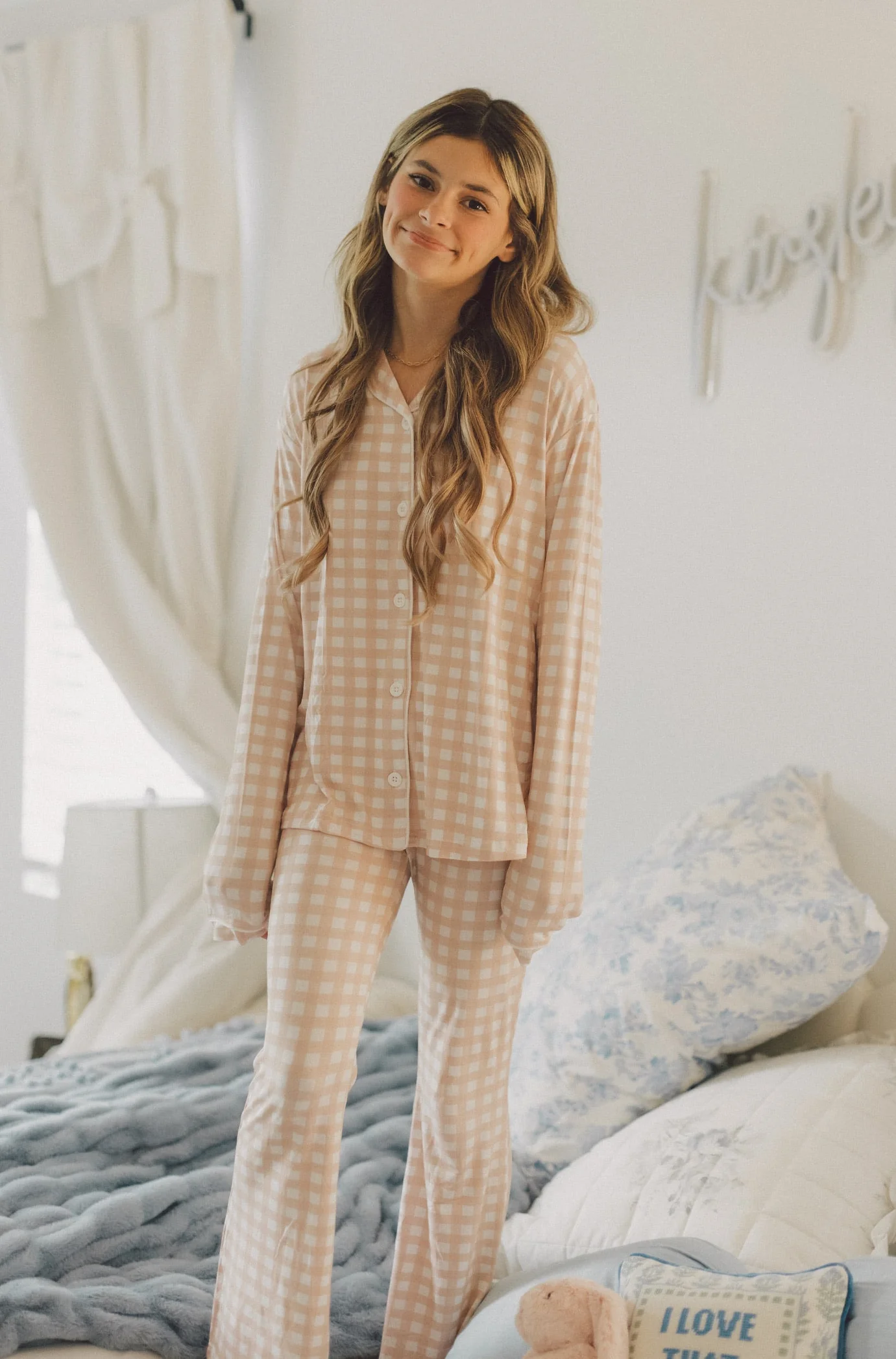 CHARLIE'S CHECKS DREAM GIRL'S FLARE SET