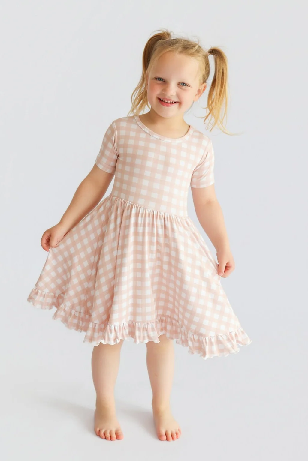 CHARLIE'S CHECKS DREAM RUFFLE DRESS - Image 3