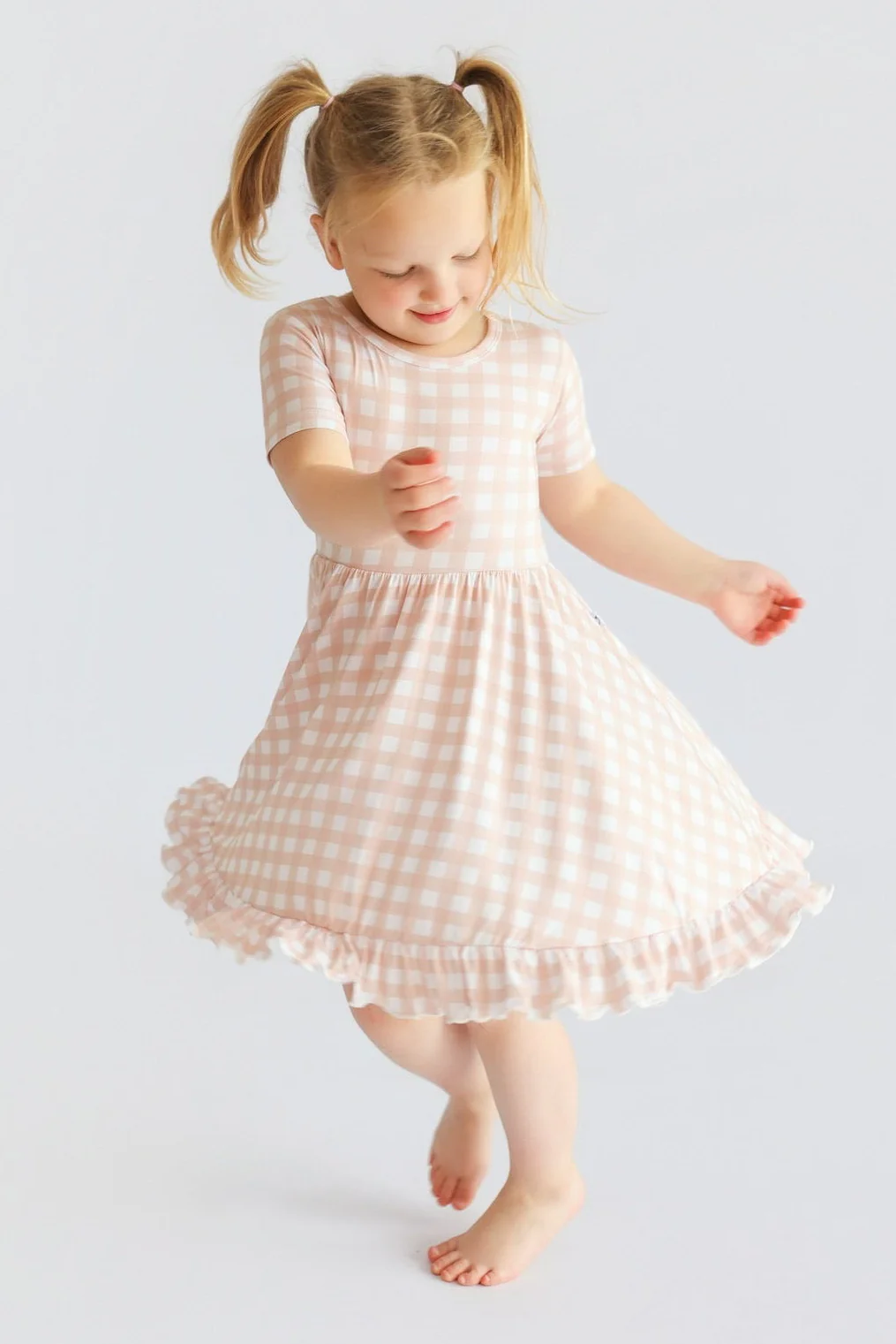 CHARLIE'S CHECKS DREAM RUFFLE DRESS - Image 7