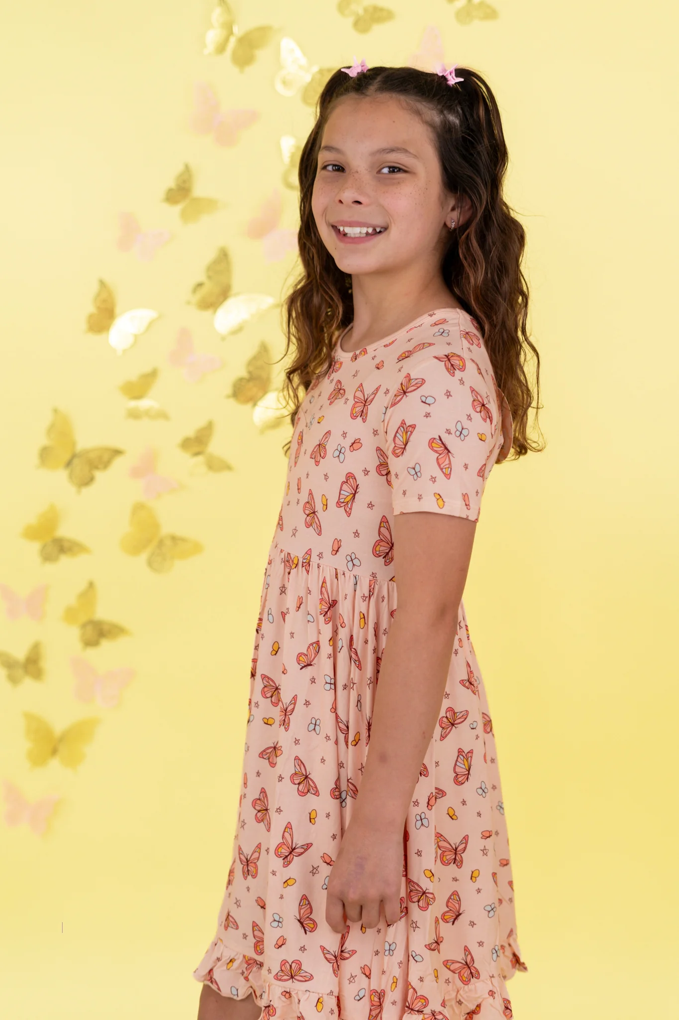 CHASING BUTTERFLIES DREAM RUFFLE DRESS - Image 4