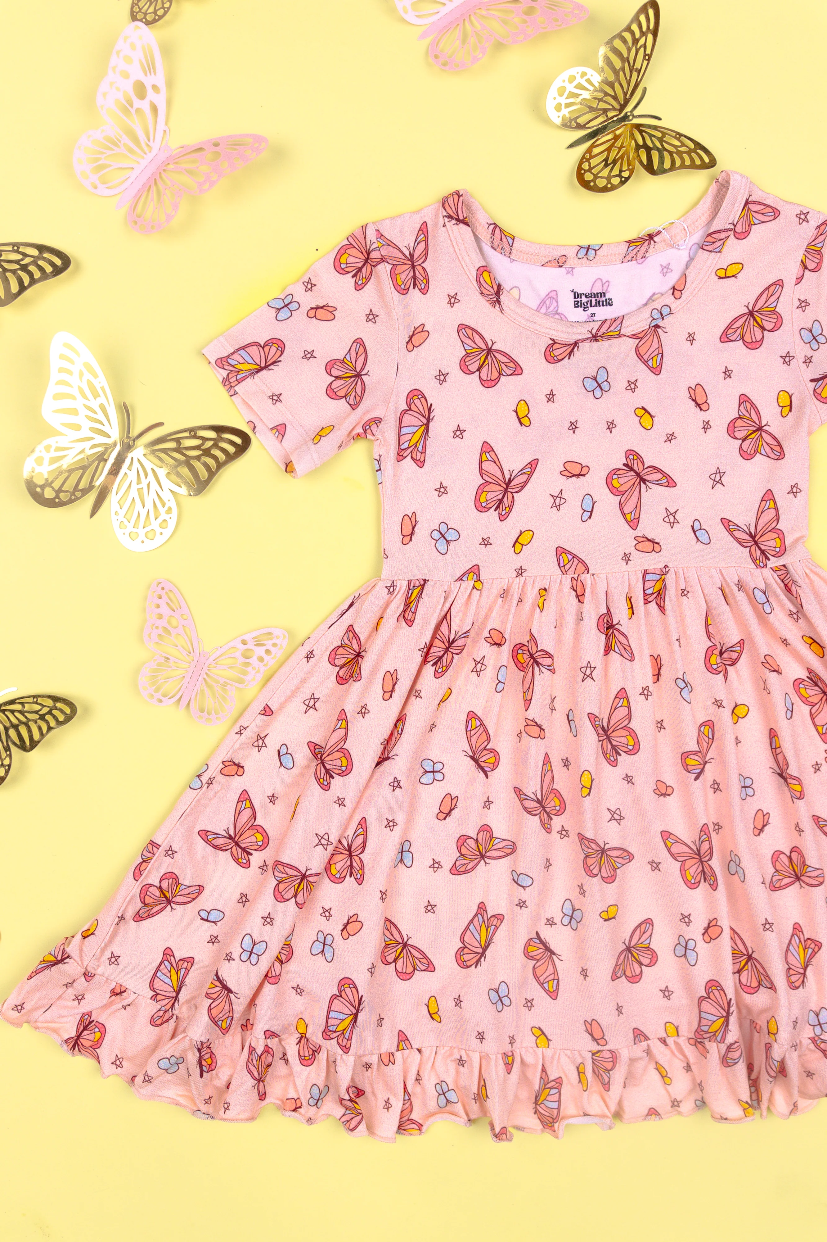 CHASING BUTTERFLIES DREAM RUFFLE DRESS - Image 5