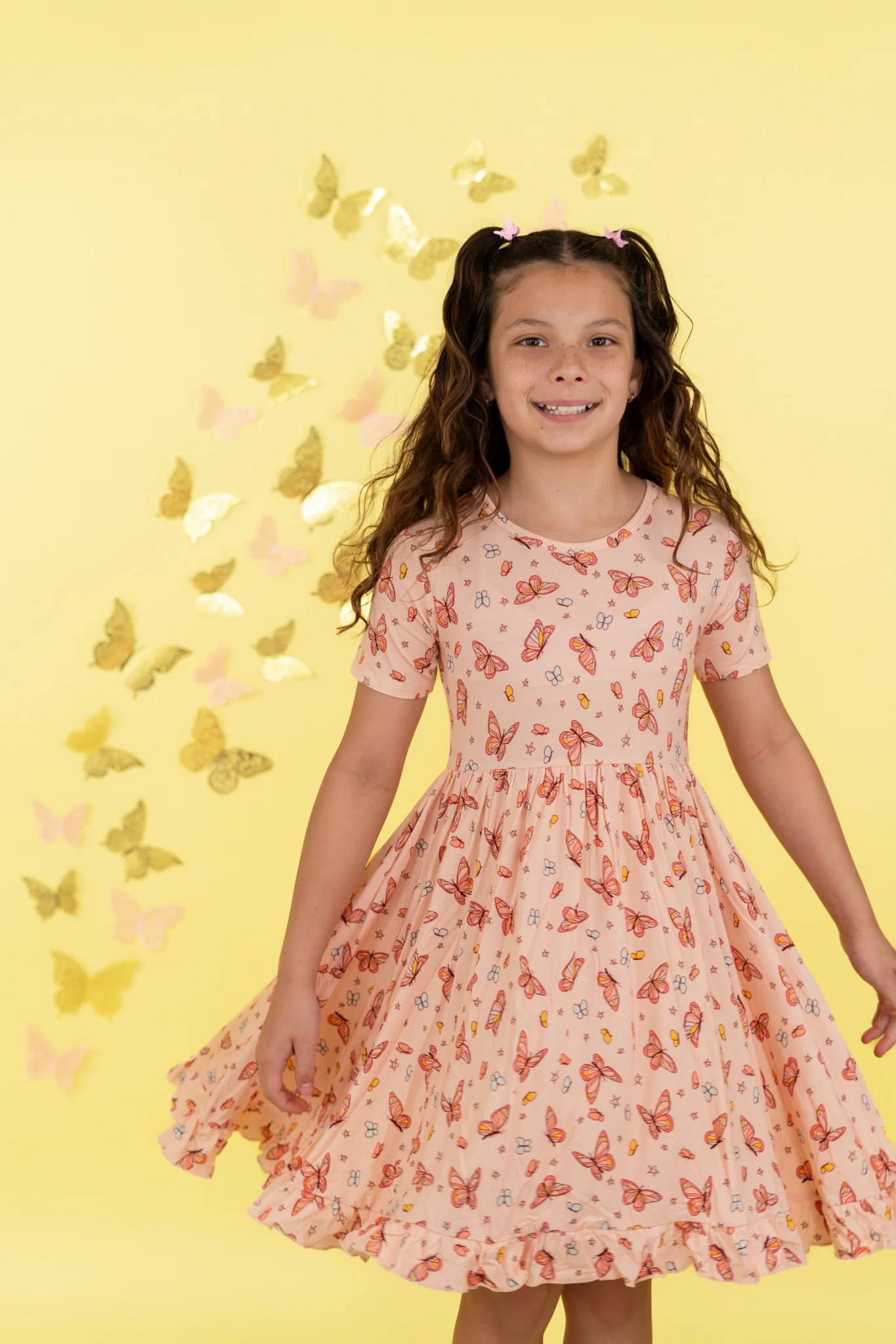 CHASING BUTTERFLIES DREAM RUFFLE DRESS - Image 7