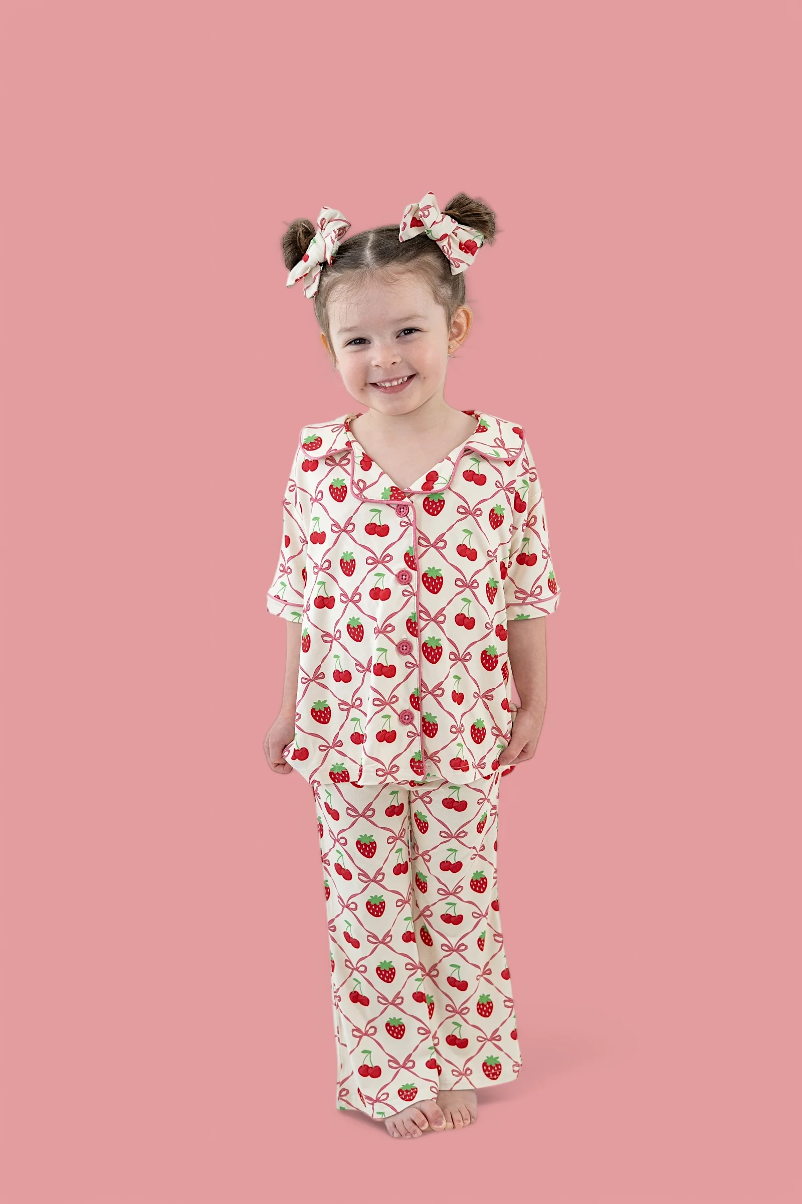 CHERRY BOW BERRY DREAM GIRL'S FLARE SET - Image 8