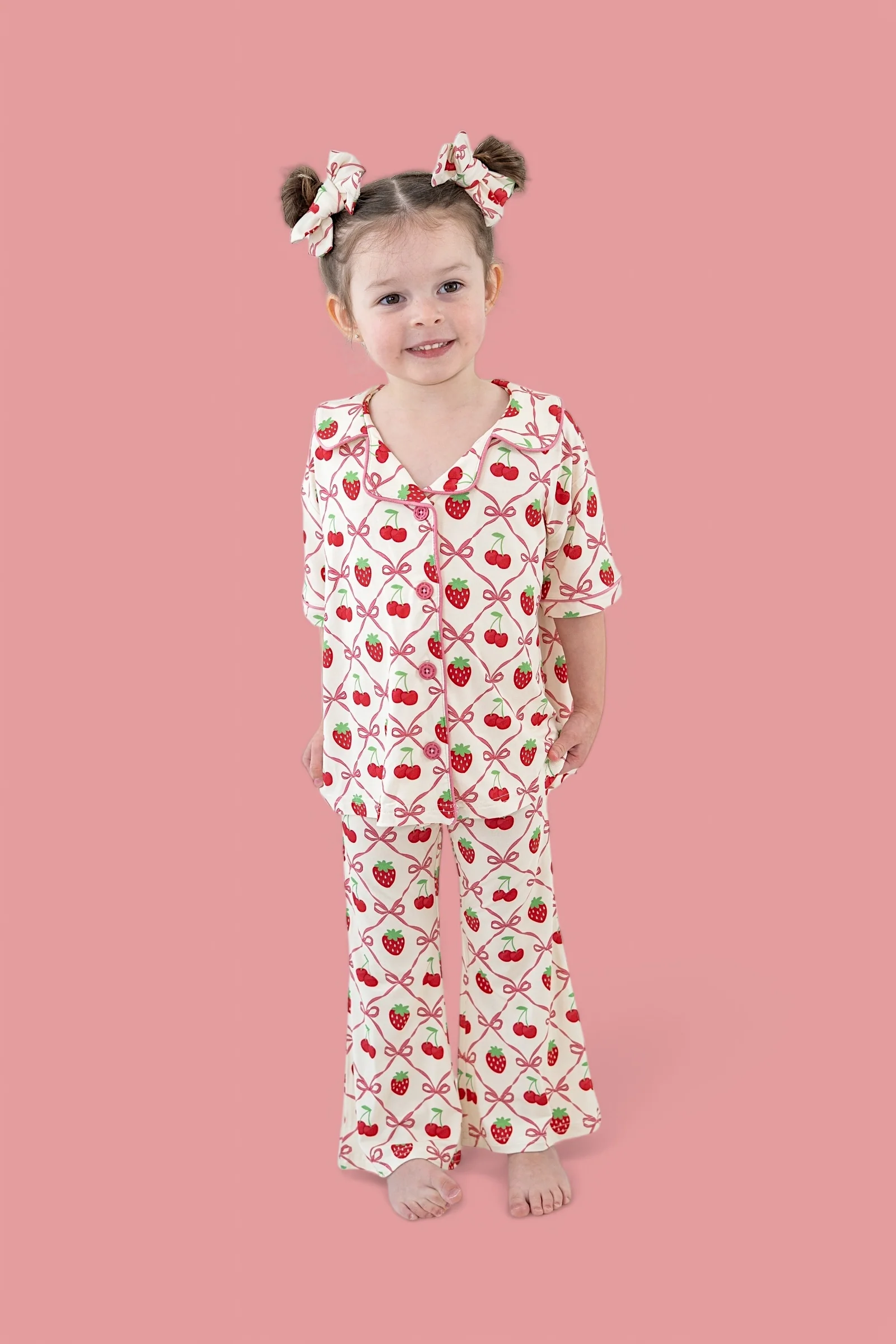 CHERRY BOW BERRY DREAM GIRL'S FLARE SET - Image 9