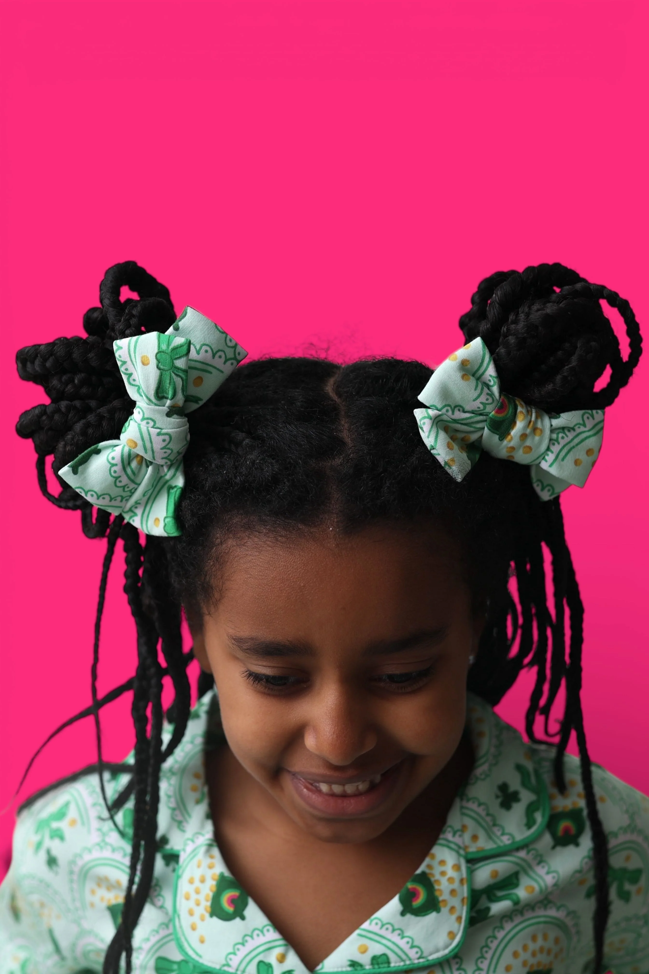 CLOVER & COINS DREAM BOW HAIR CLIPS - Image 2