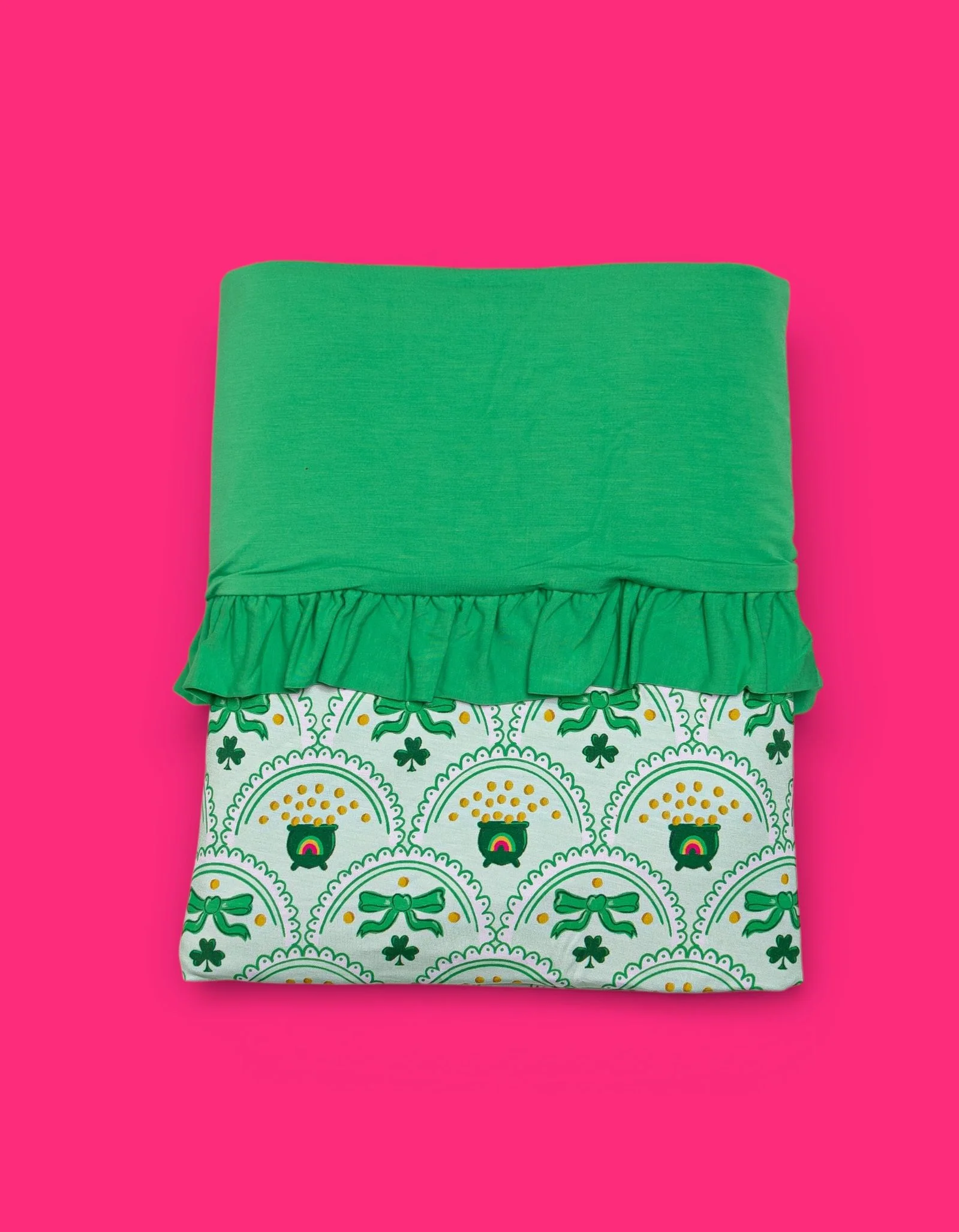 CLOVER & COINS DREAM RUFFLE BLANKET - Image 2