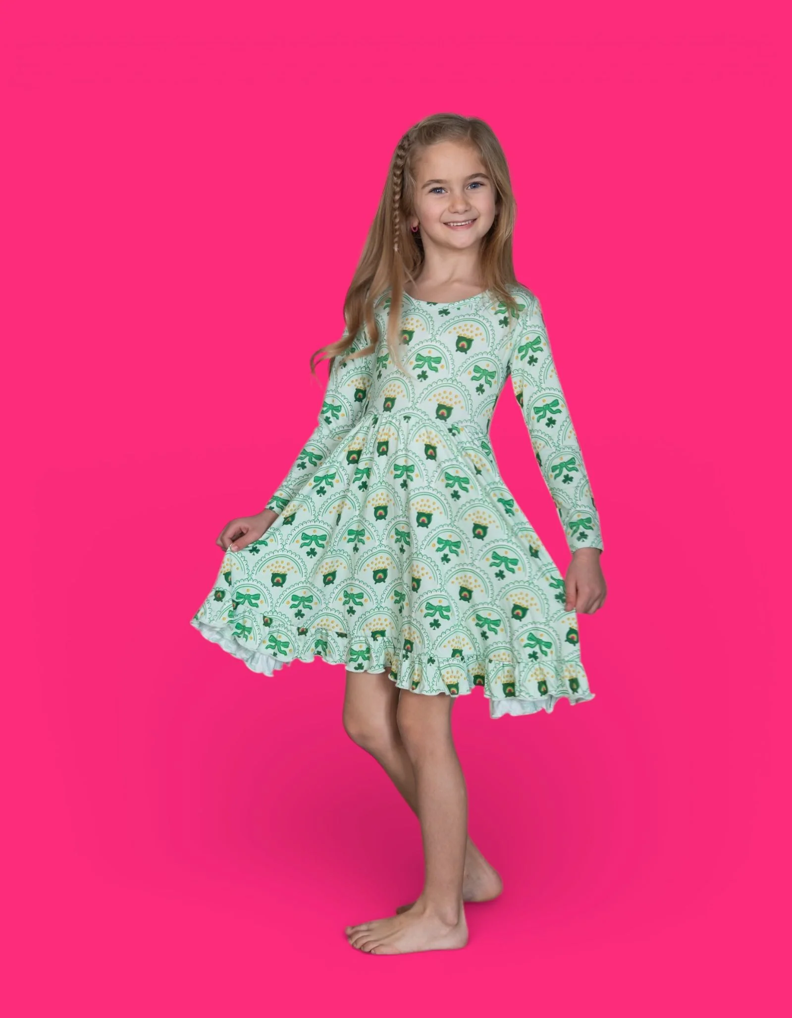 CLOVER & COINS DREAM RUFFLE DRESS - Image 10
