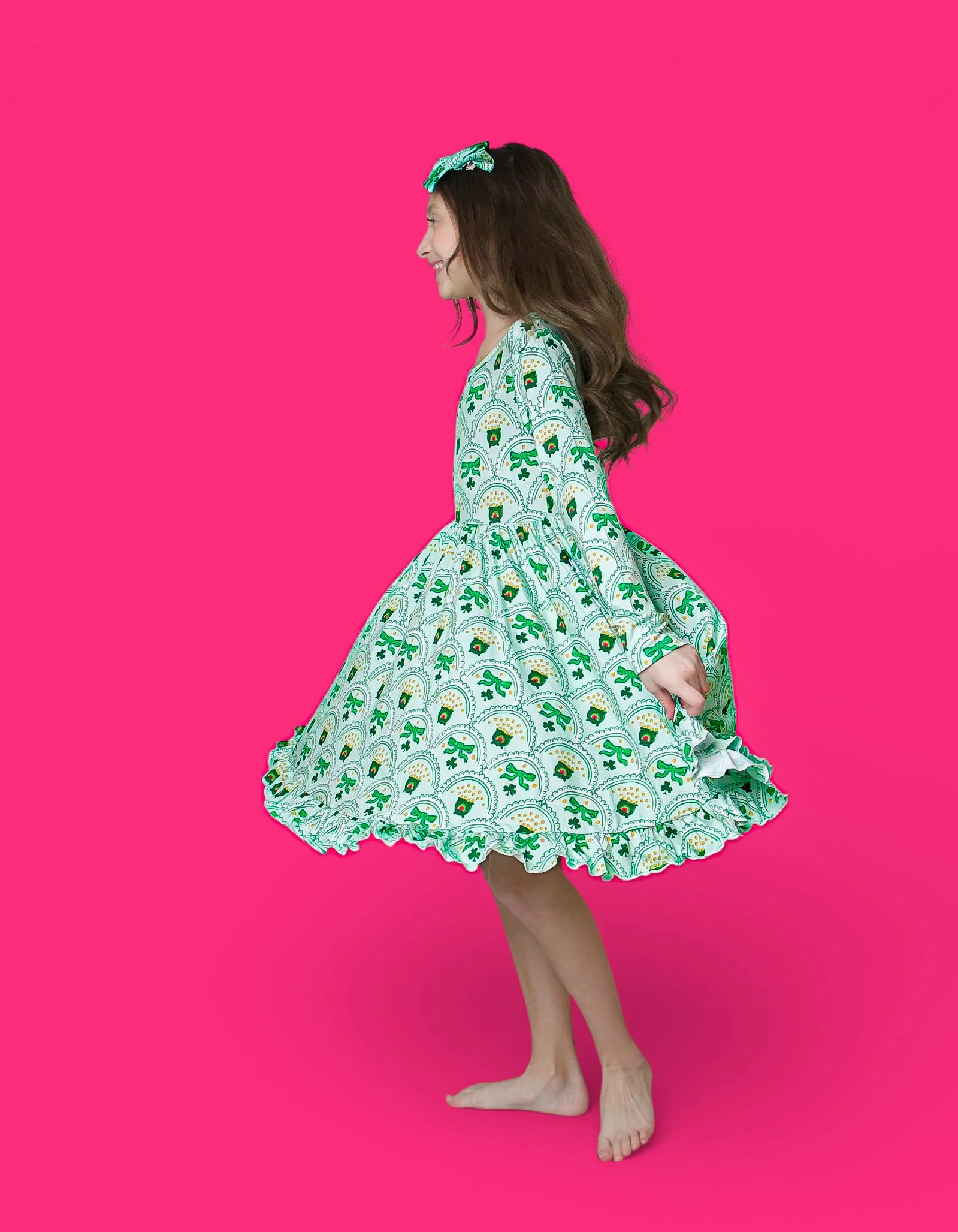 CLOVER & COINS DREAM RUFFLE DRESS - Image 11