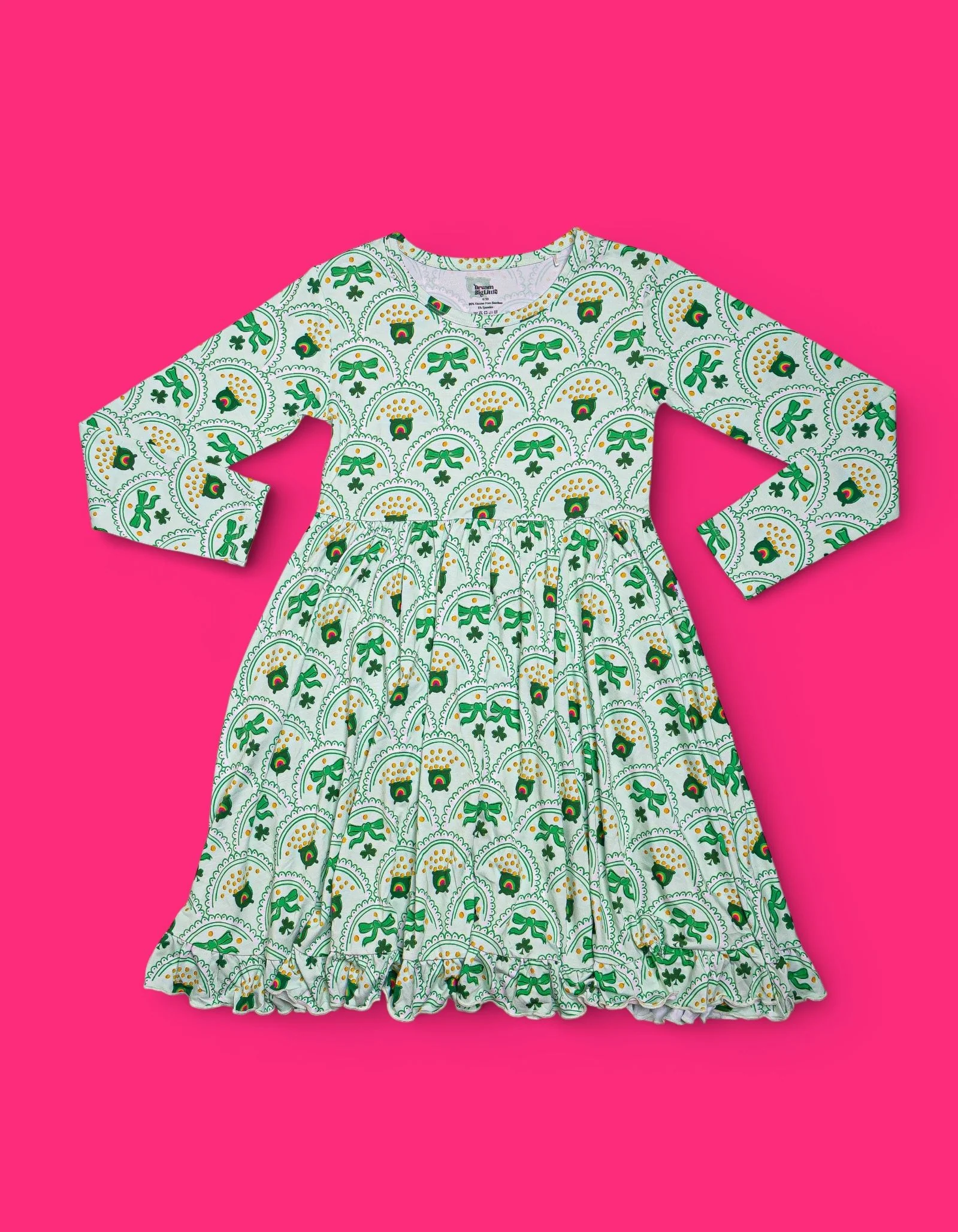 CLOVER & COINS DREAM RUFFLE DRESS - Image 2