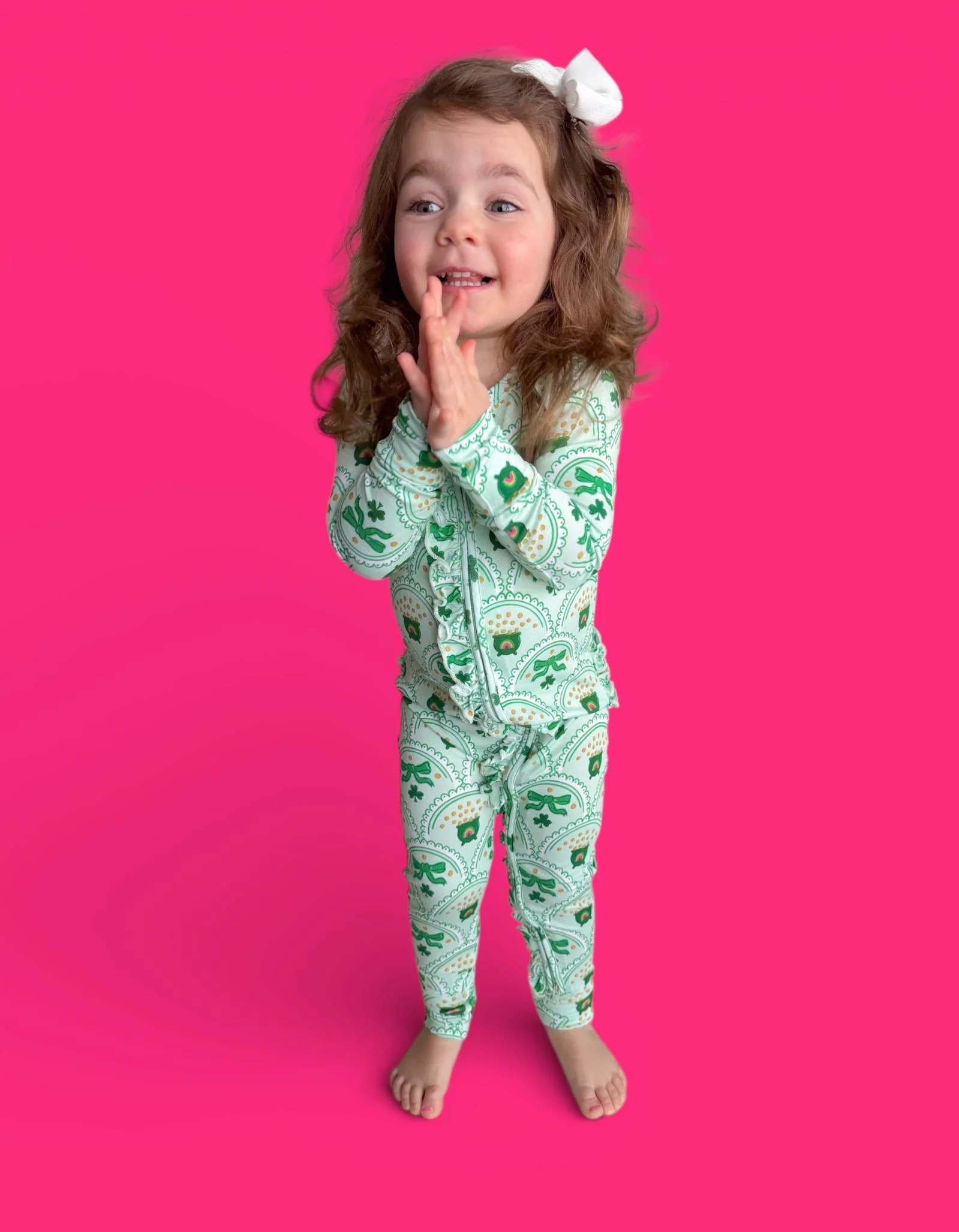 CLOVER & COINS DREAM RUFFLE ROMPER - Image 18