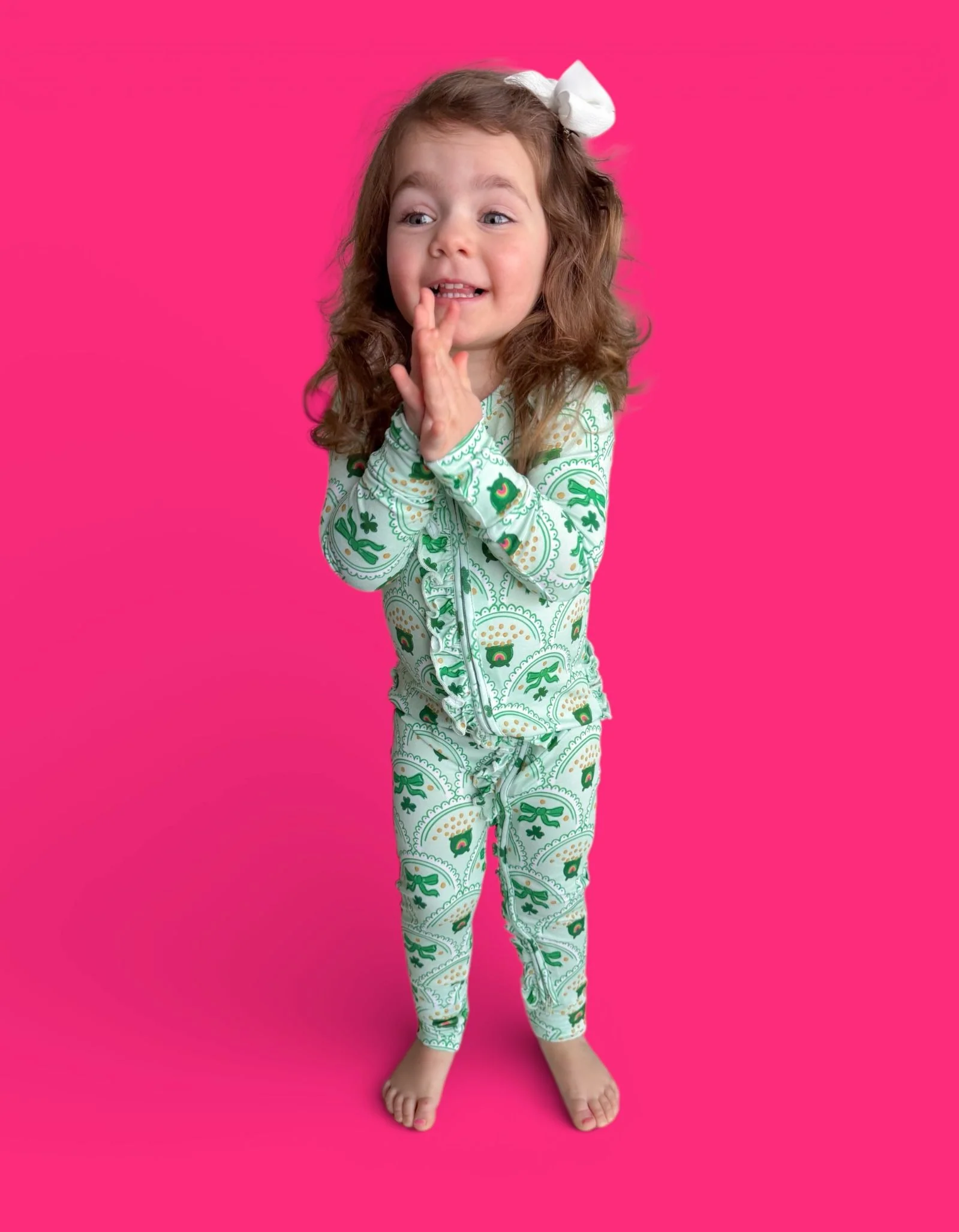 CLOVER & COINS DREAM RUFFLE ROMPER - Image 24