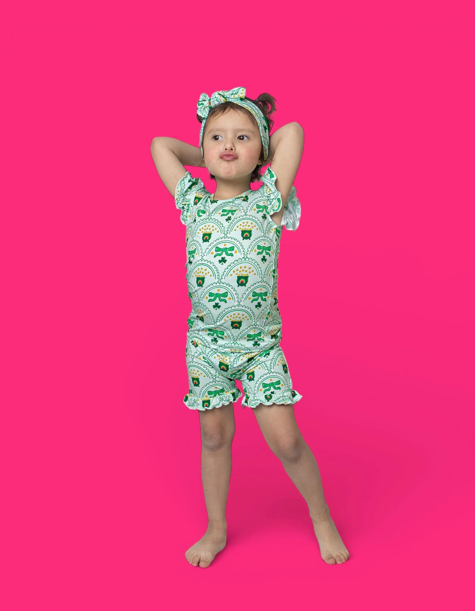 CLOVER & COINS DREAM RUFFLE SHORT SET - Image 11