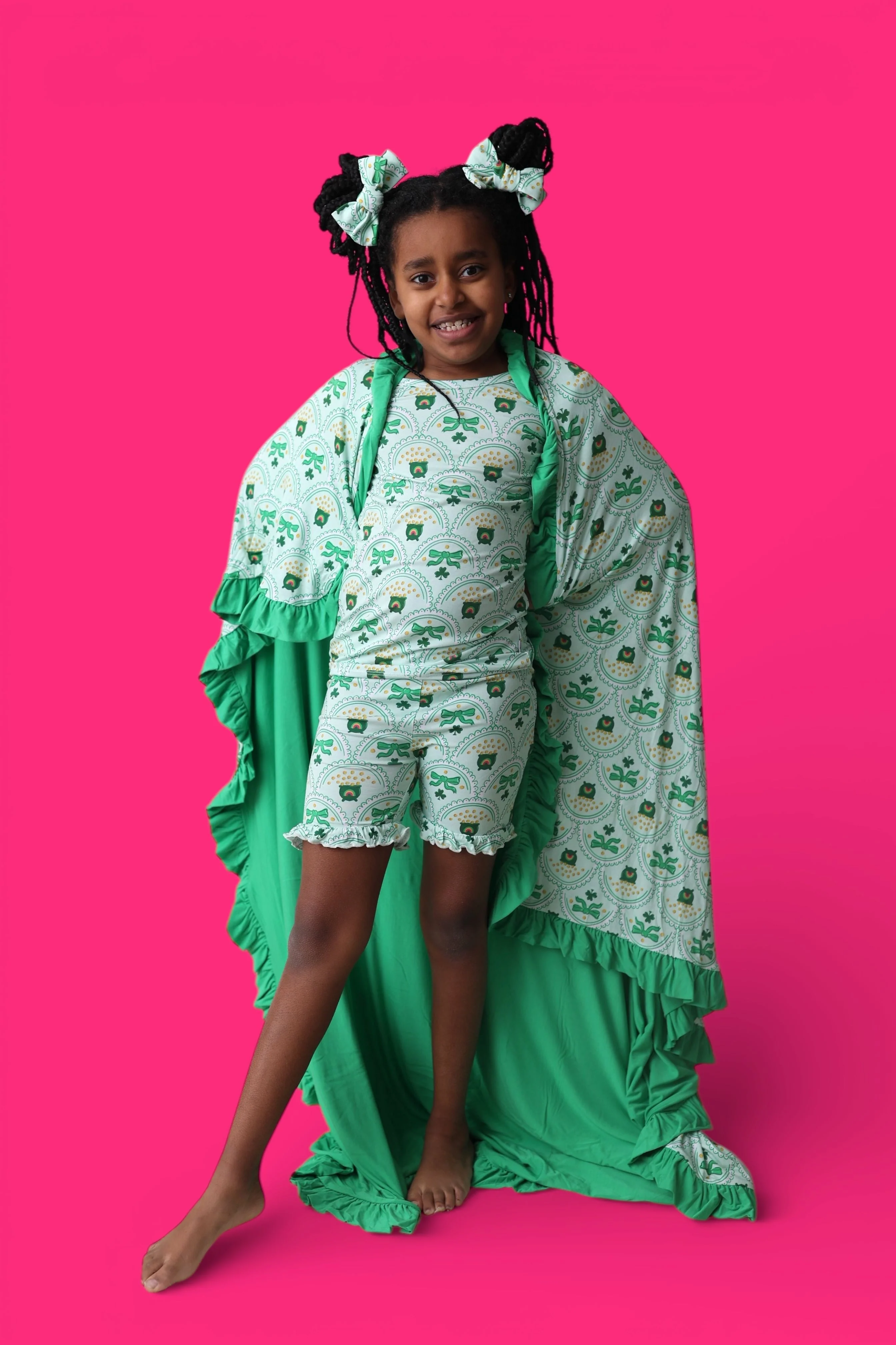 CLOVER & COINS DREAM RUFFLE SHORT SET - Image 12