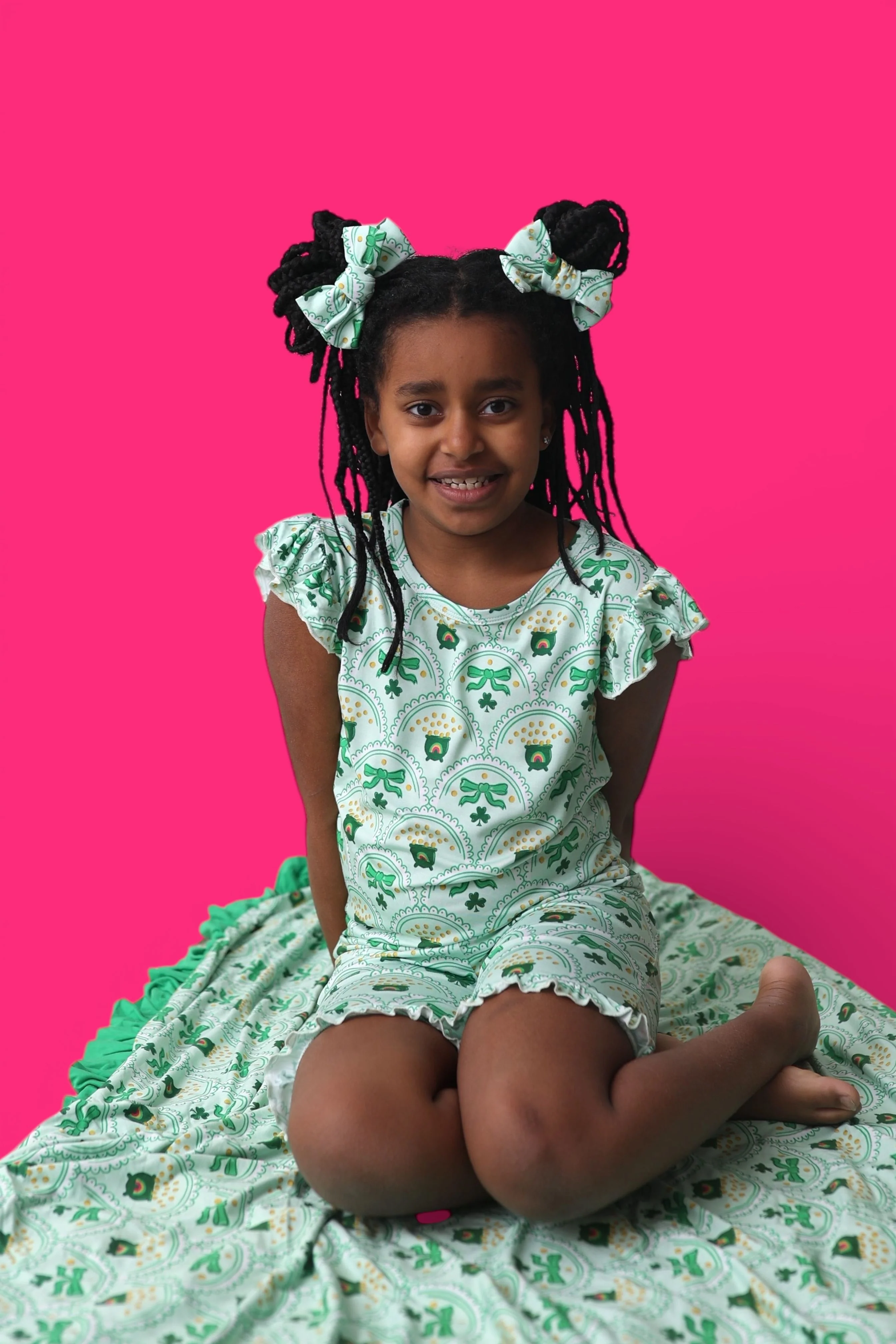 CLOVER & COINS DREAM RUFFLE SHORT SET - Image 14