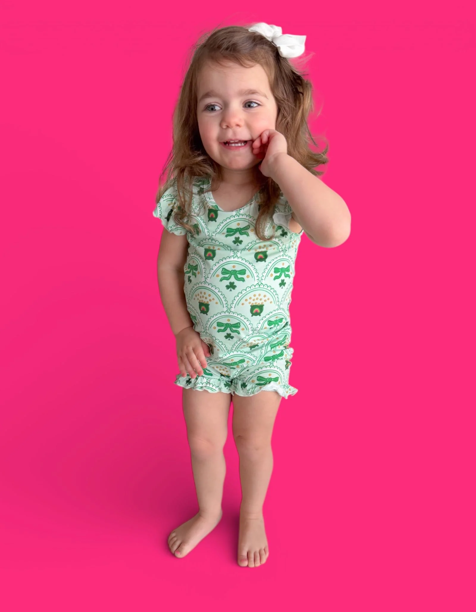 CLOVER & COINS DREAM RUFFLE SHORT SET - Image 5