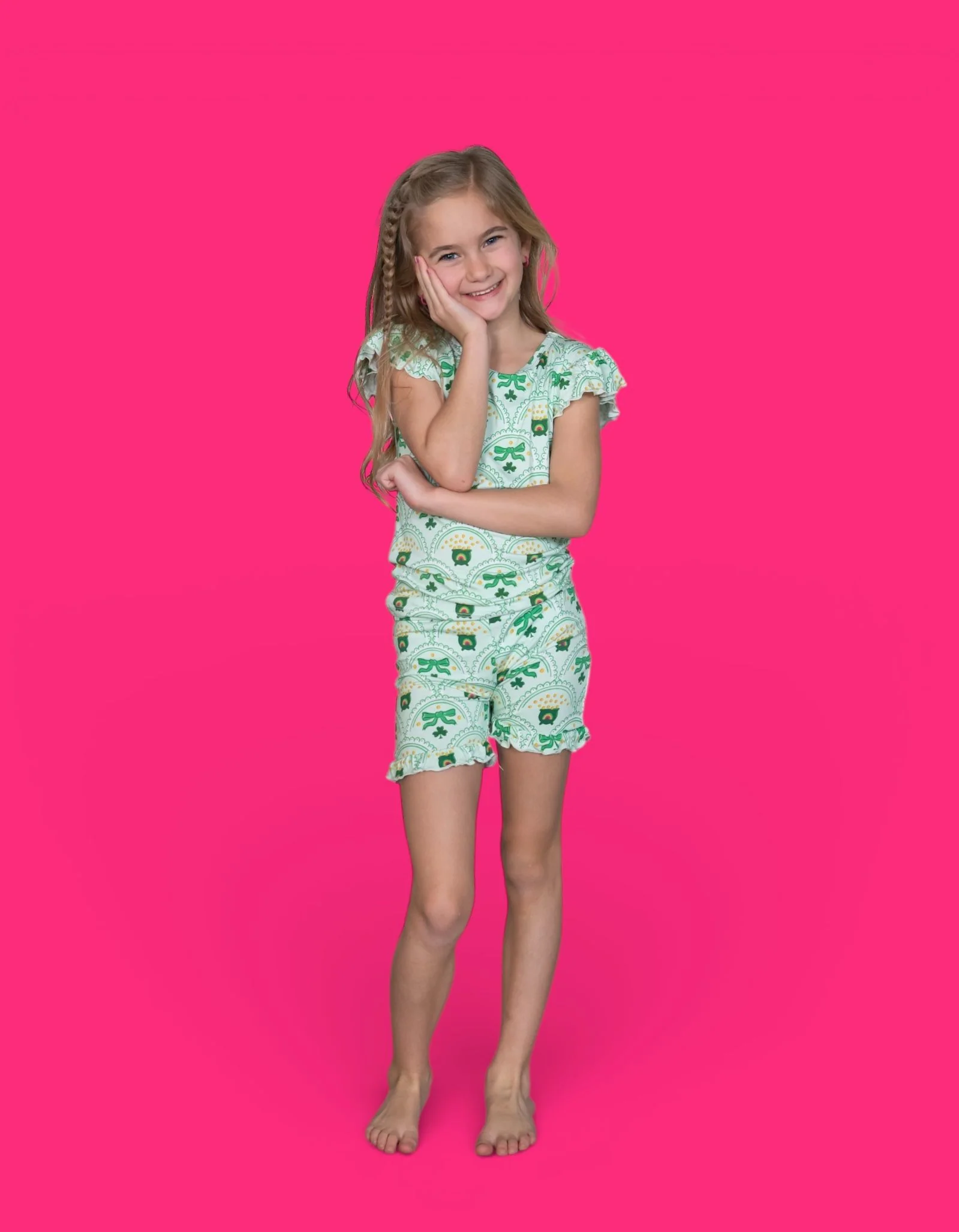CLOVER & COINS DREAM RUFFLE SHORT SET - Image 7