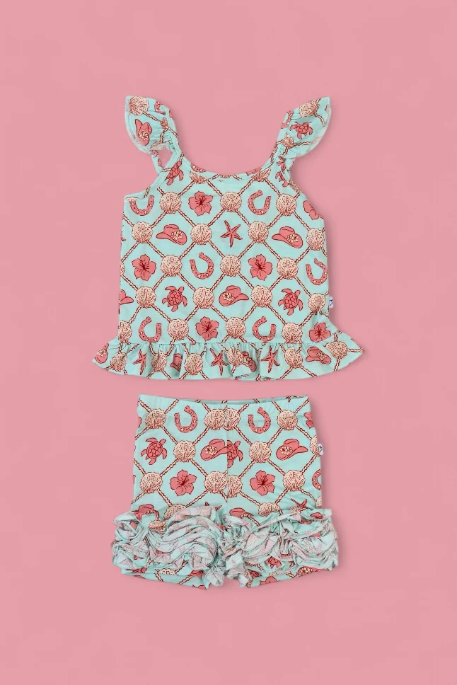 COASTAL COWGIRL DREAM RUFFLE SHORTS - Image 12
