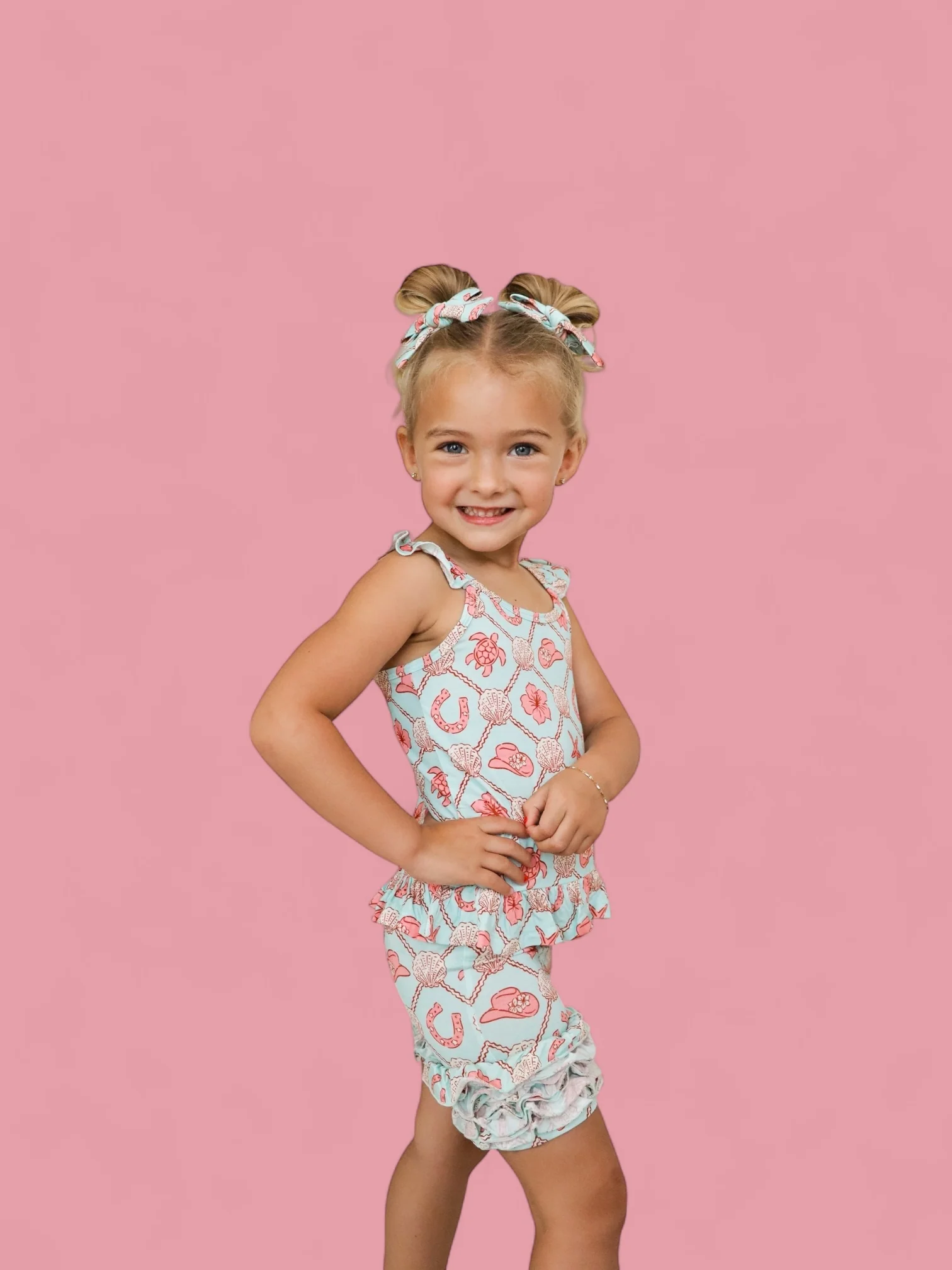 COASTAL COWGIRL DREAM RUFFLE SHORTS - Image 4
