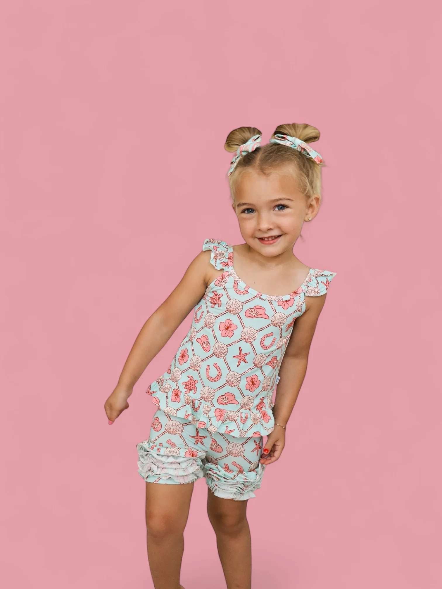 COASTAL COWGIRL DREAM RUFFLE SHORTS - Image 6
