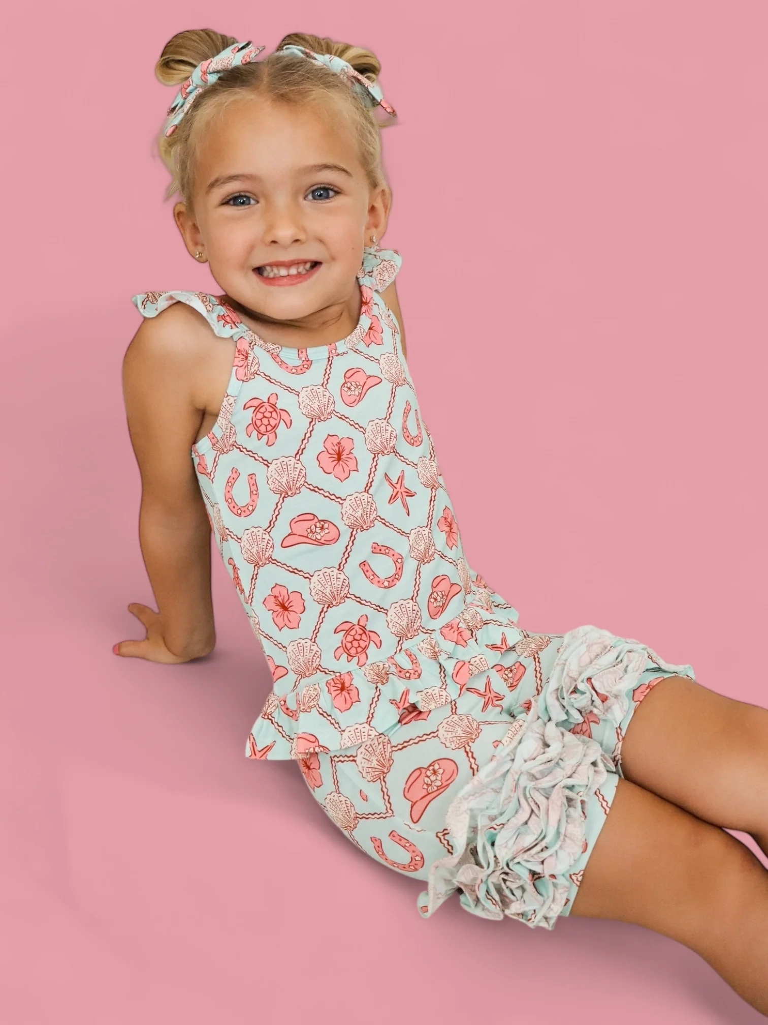 COASTAL COWGIRL DREAM RUFFLE SHORTS - Image 8