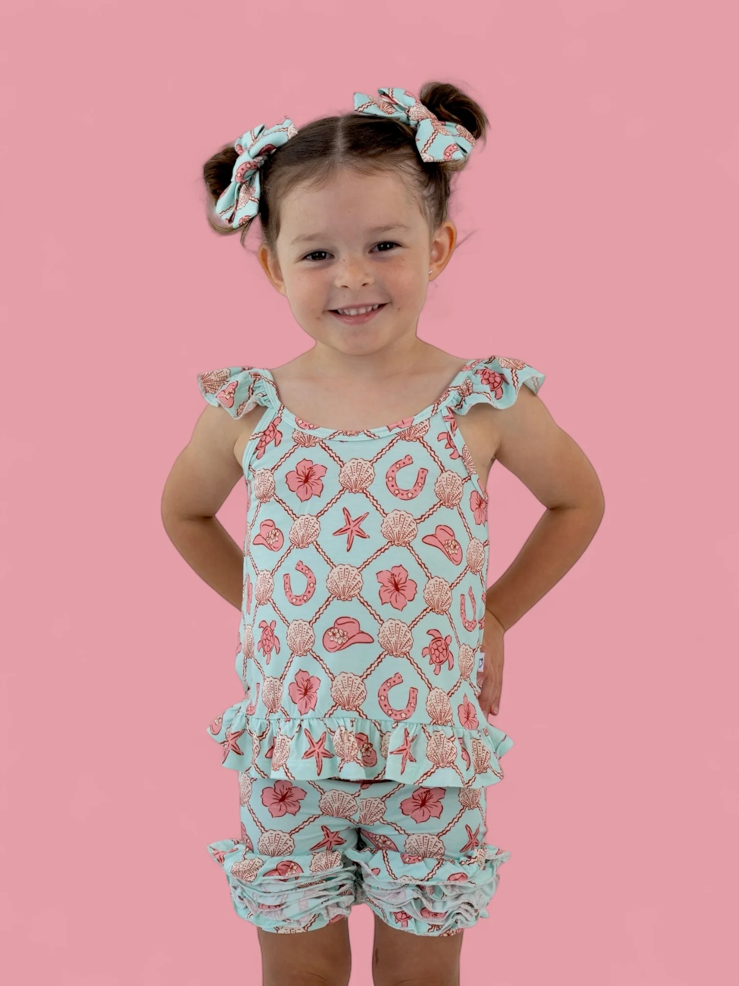COASTAL COWGIRL DREAM RUFFLE SHORTS - Image 9
