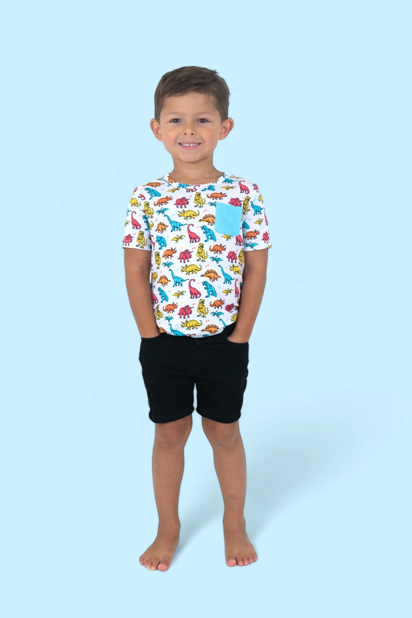 COLOR ME DINO DREAM POCKET TEE - Image 4
