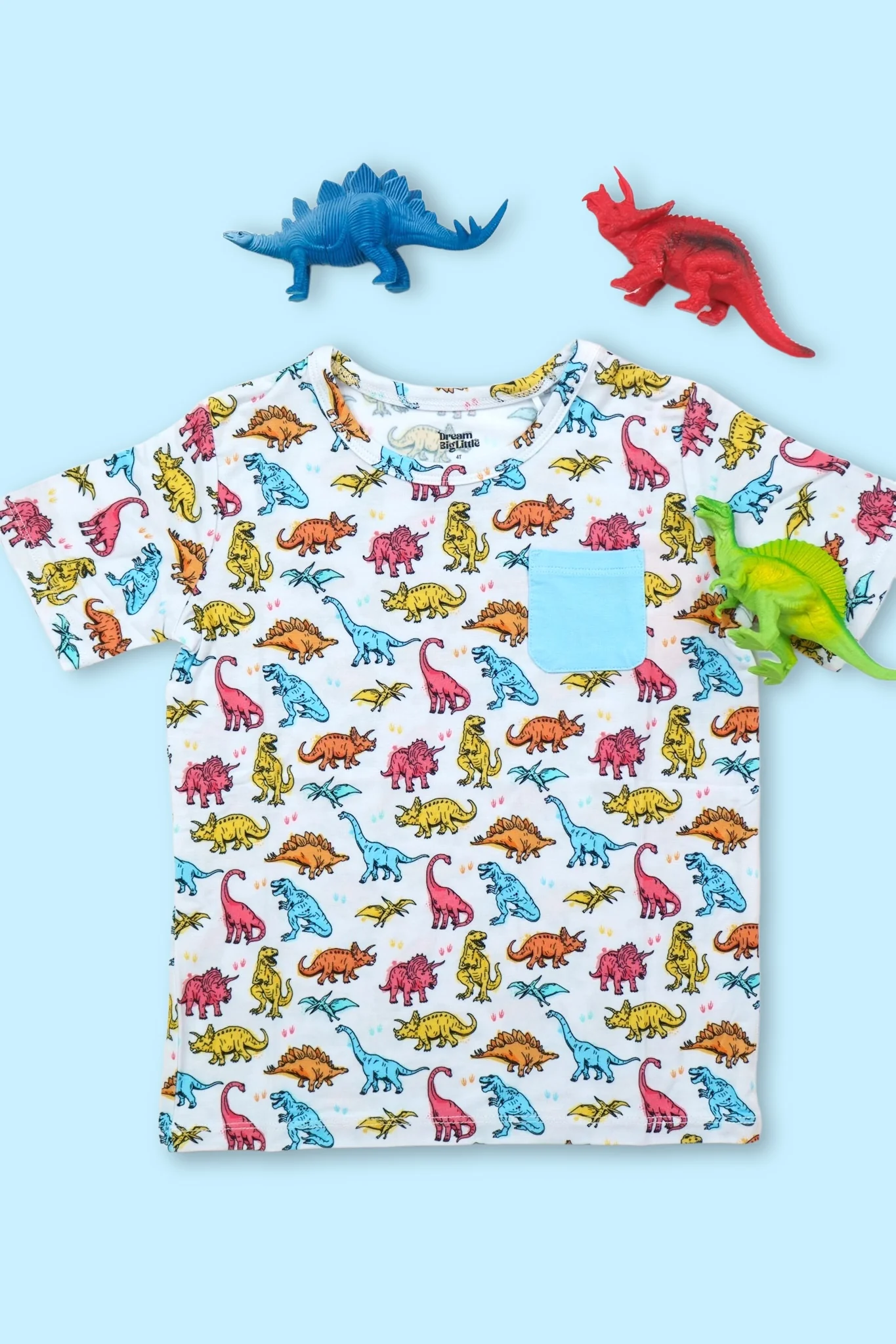 COLOR ME DINO DREAM POCKET TEE - Image 8