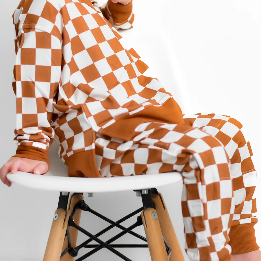 COPPER CHECKERS DREAM JOGGER - Image 6