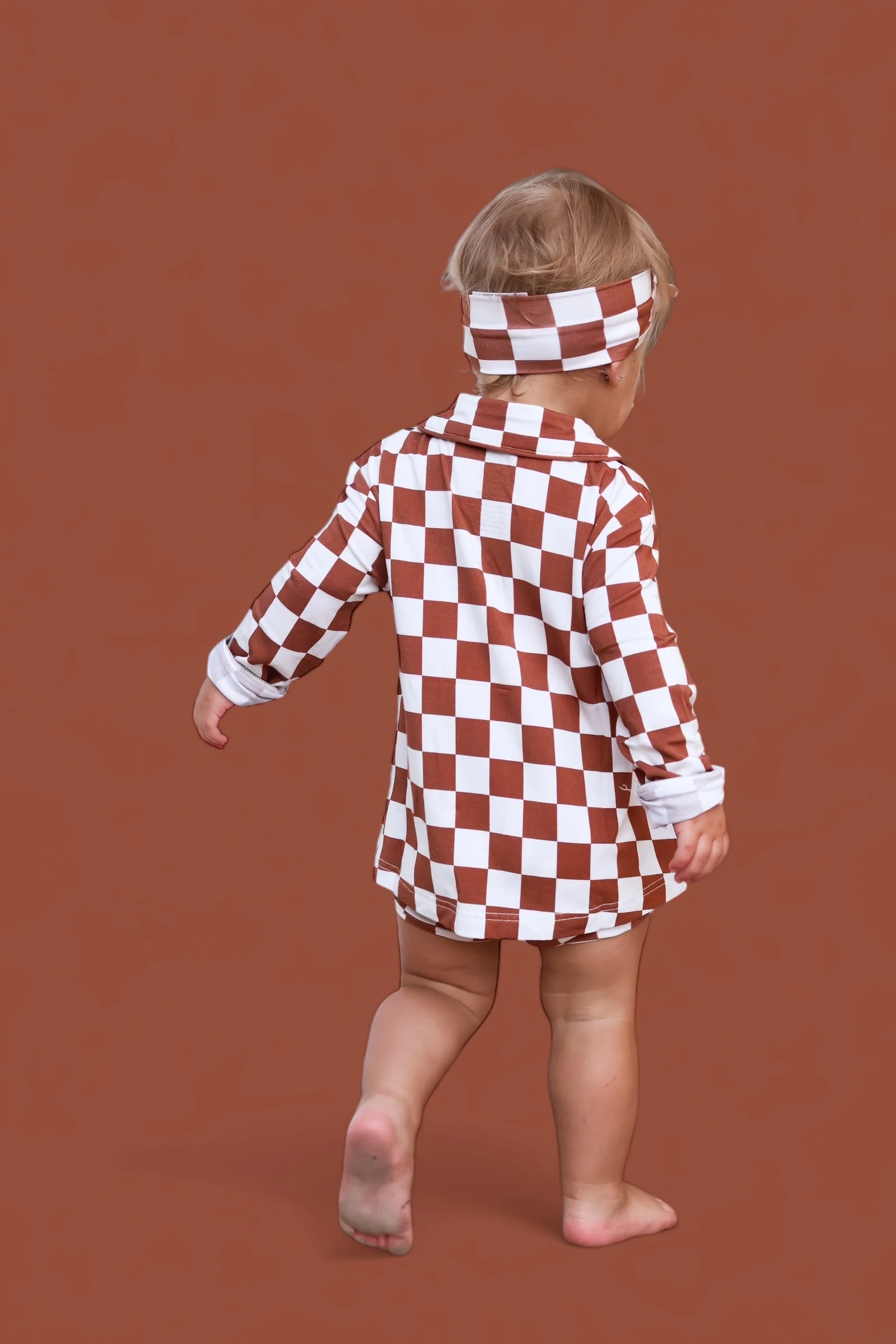 COPPER CHECKERS GIRL'S DREAM GOWN - Image 19