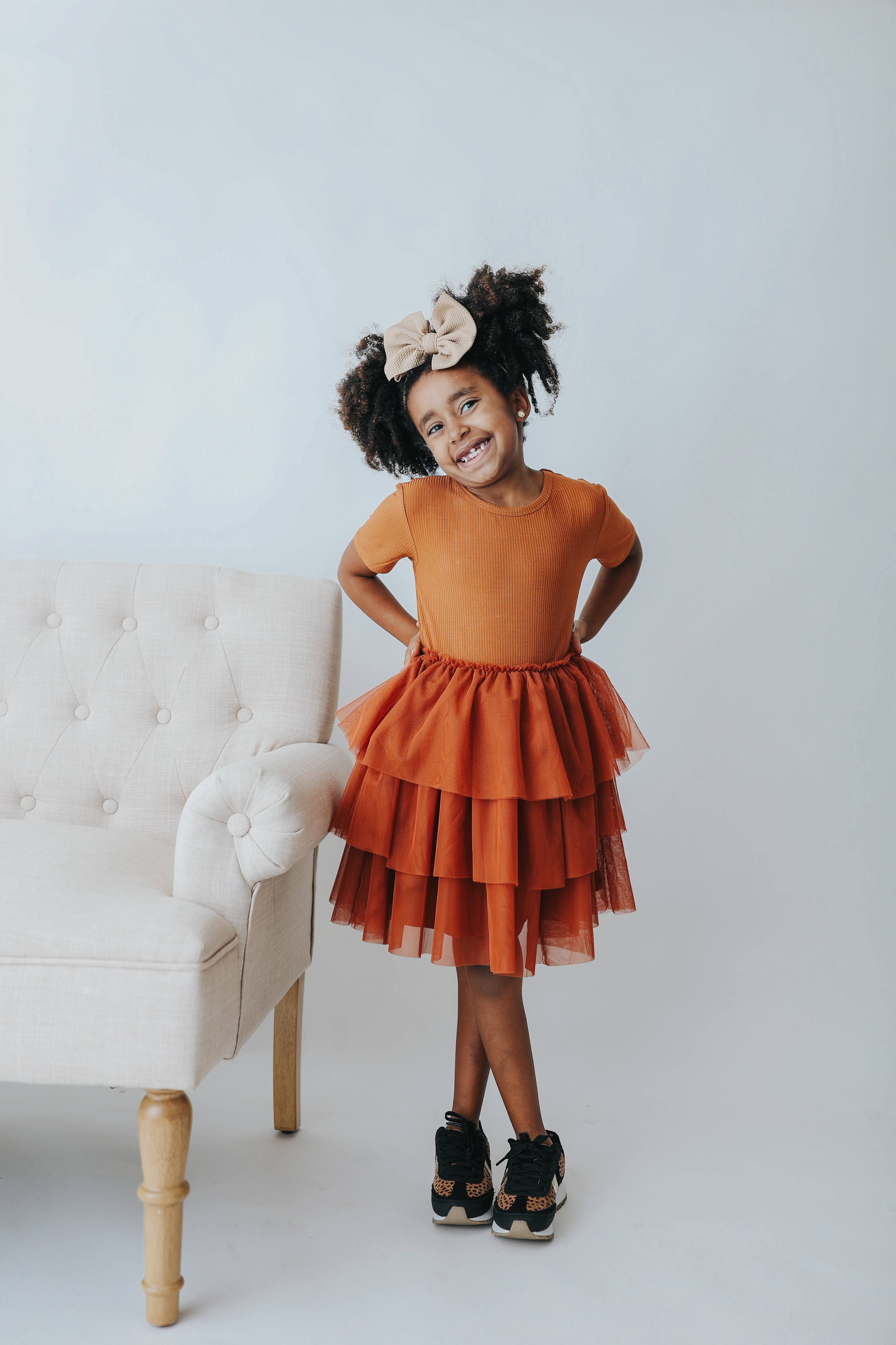 COPPER RIB DREAM TUTU DRESS - Image 4